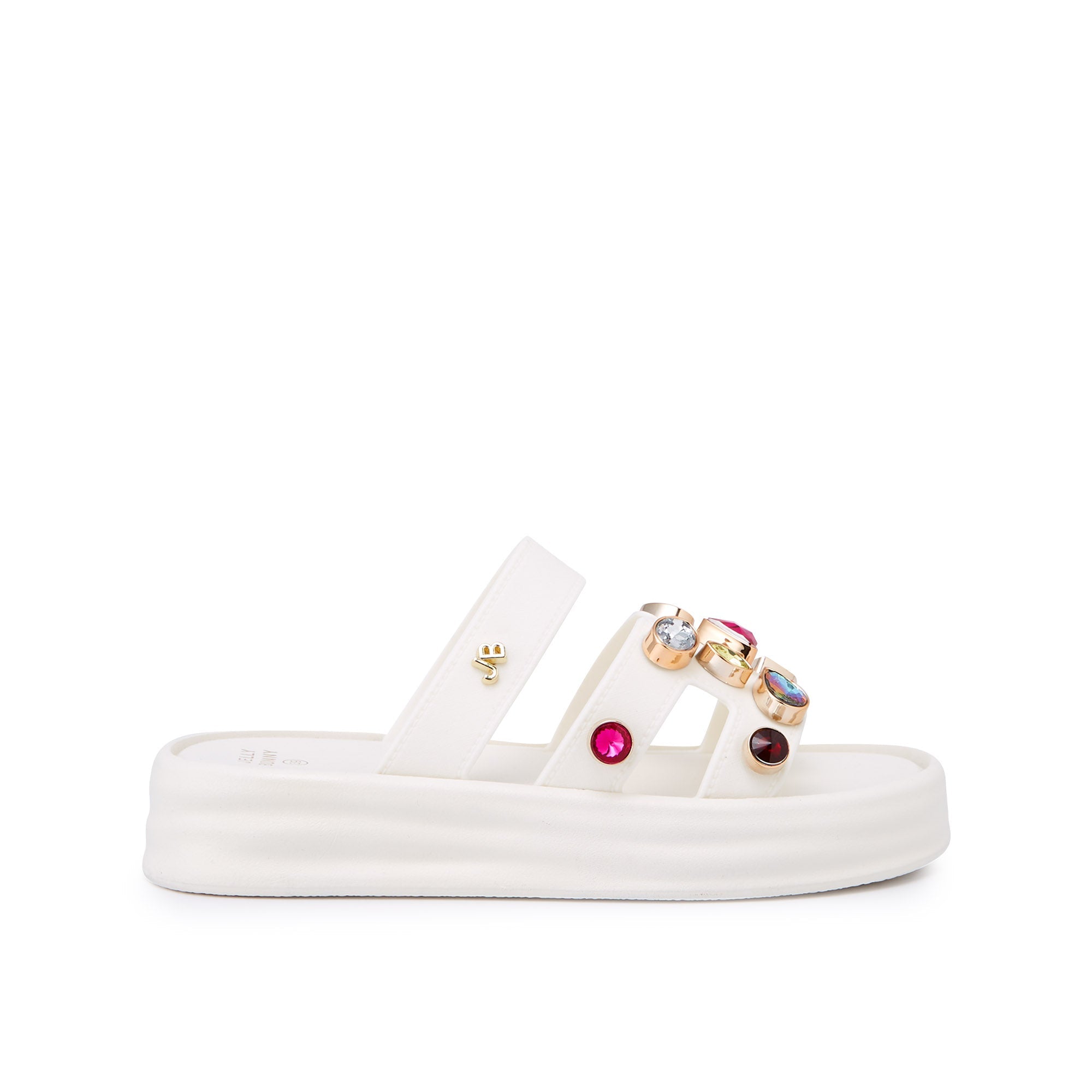 Suzana Flat Sandals Ivory
