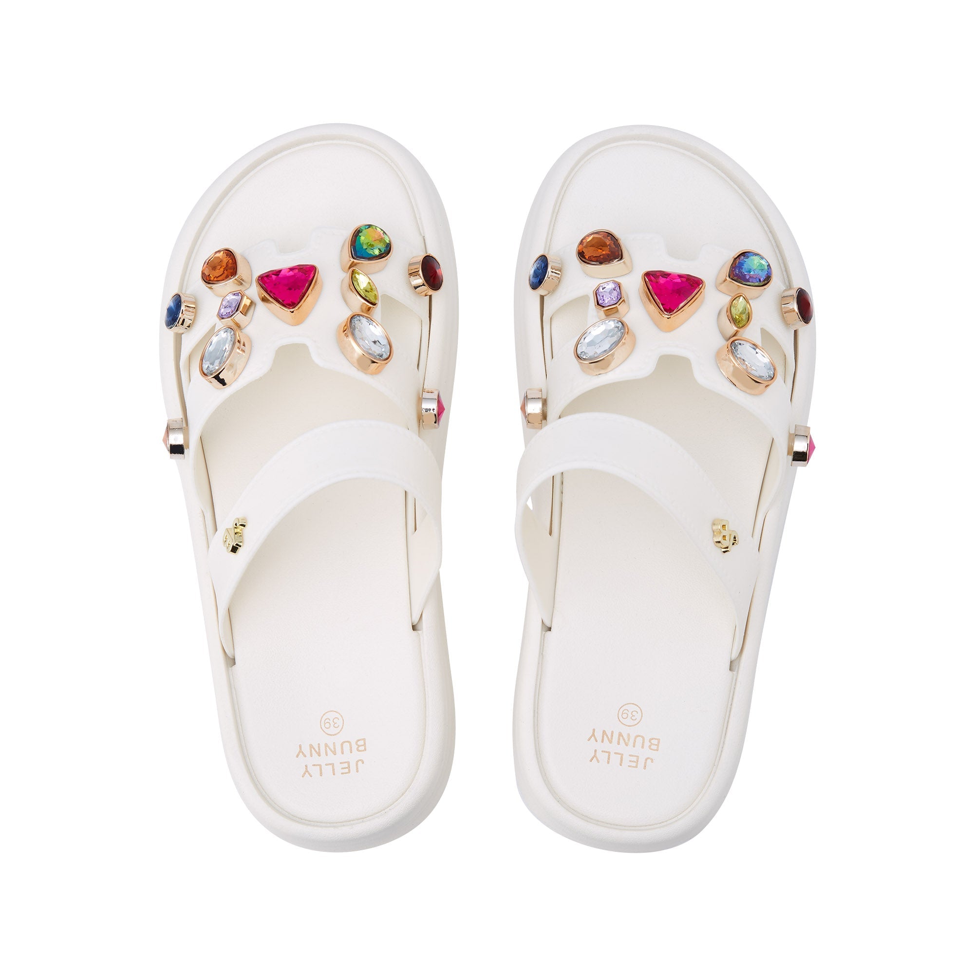 Suzana Flat Sandals Ivory