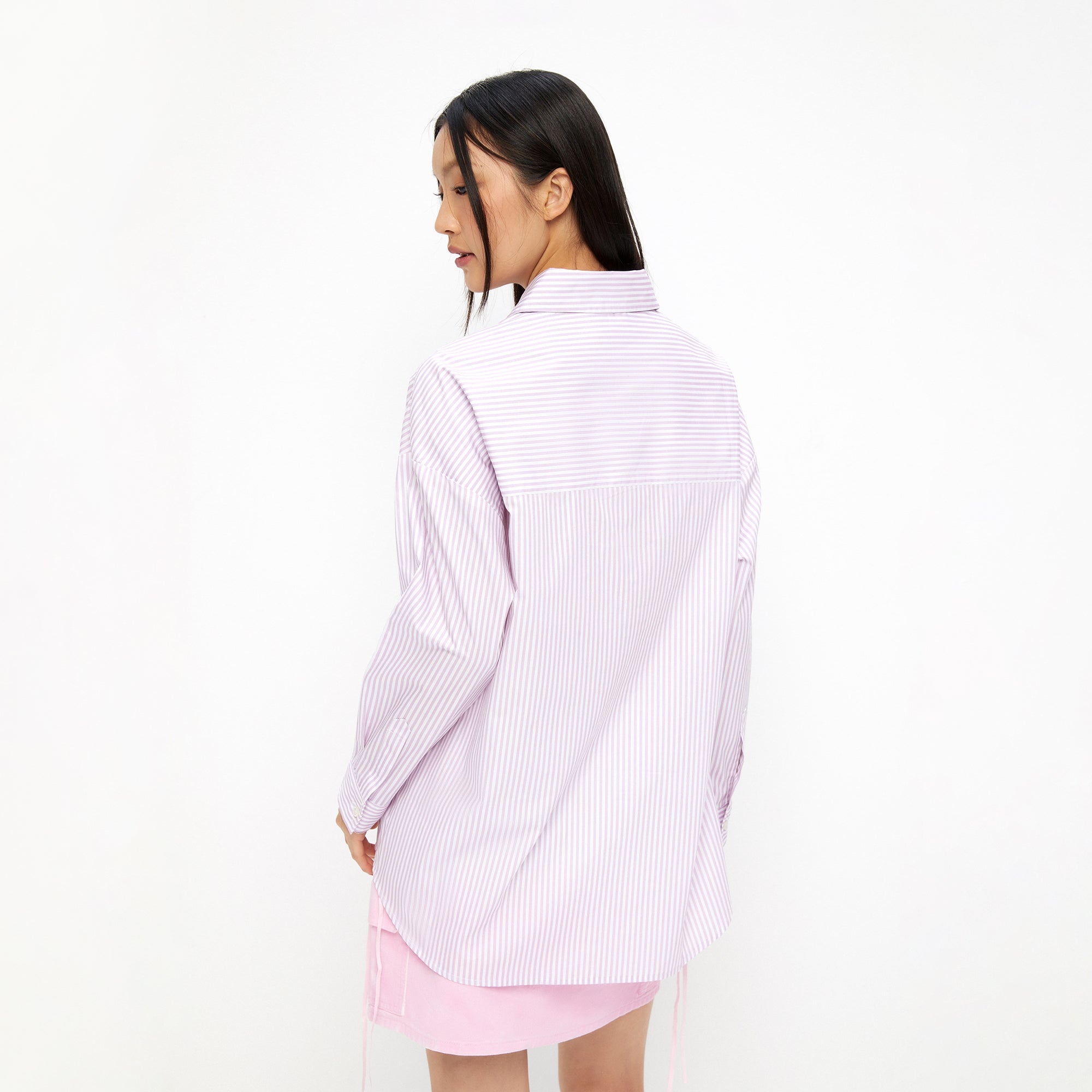 Kuromi Stripe Long Sleeve Shirt Striped Purple