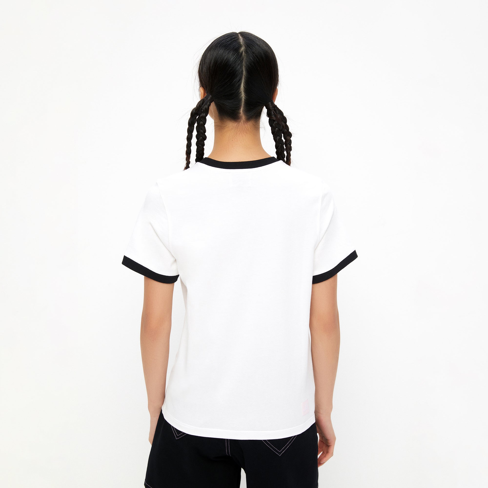 Print Short Sleeve T-Shirt White White
