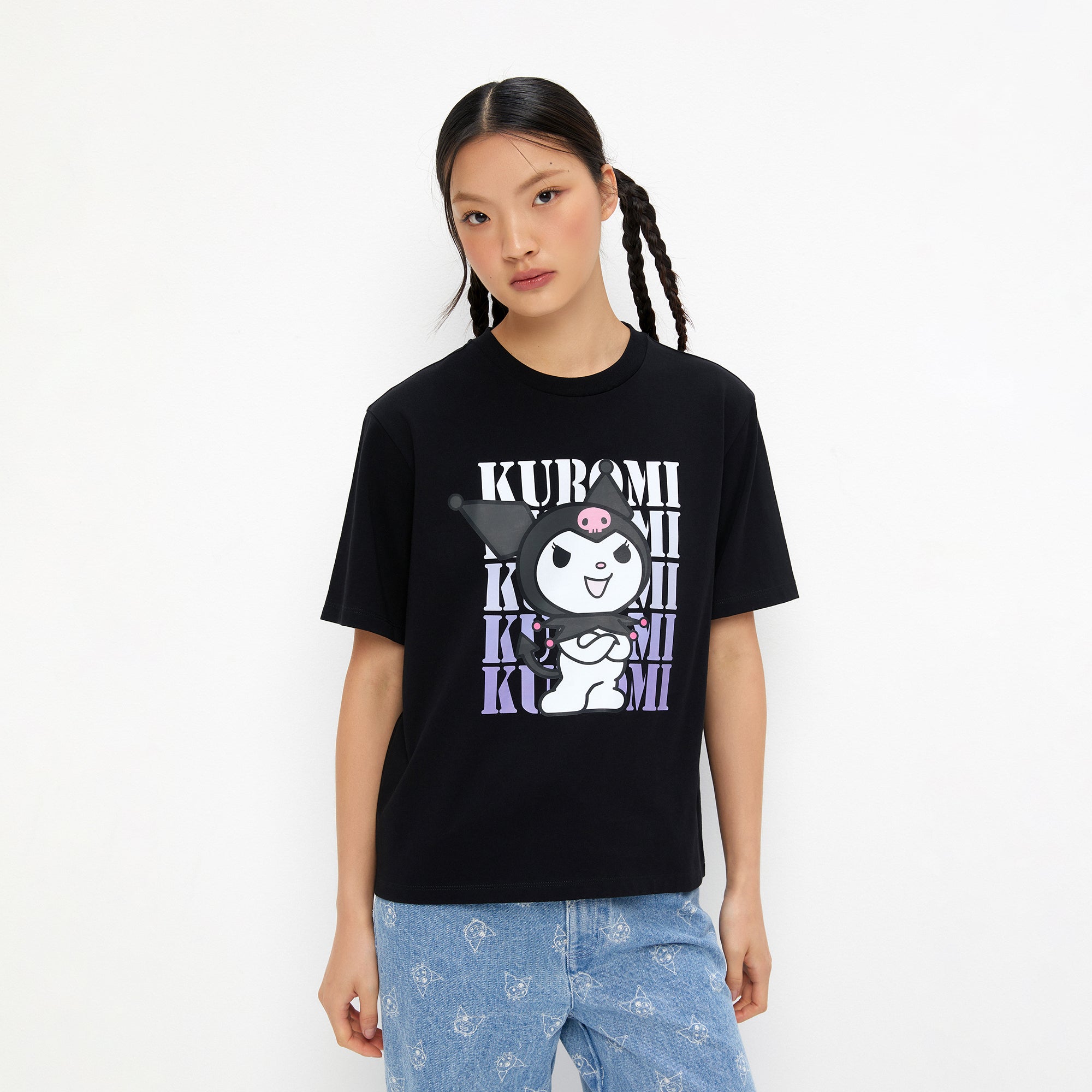 Kuromi Regular Fit T-Shirt Black
