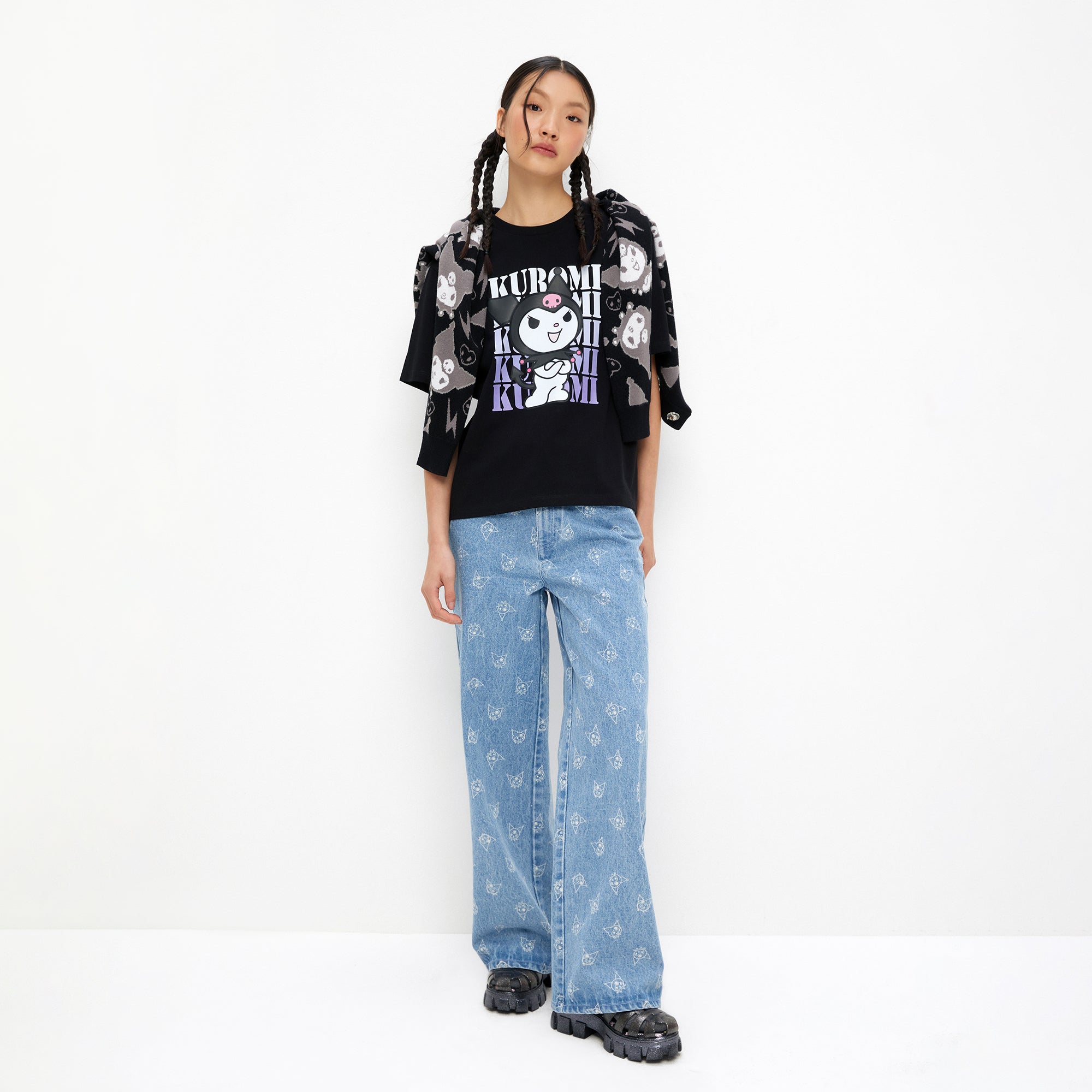 Kuromi Regular Fit T-Shirt Black