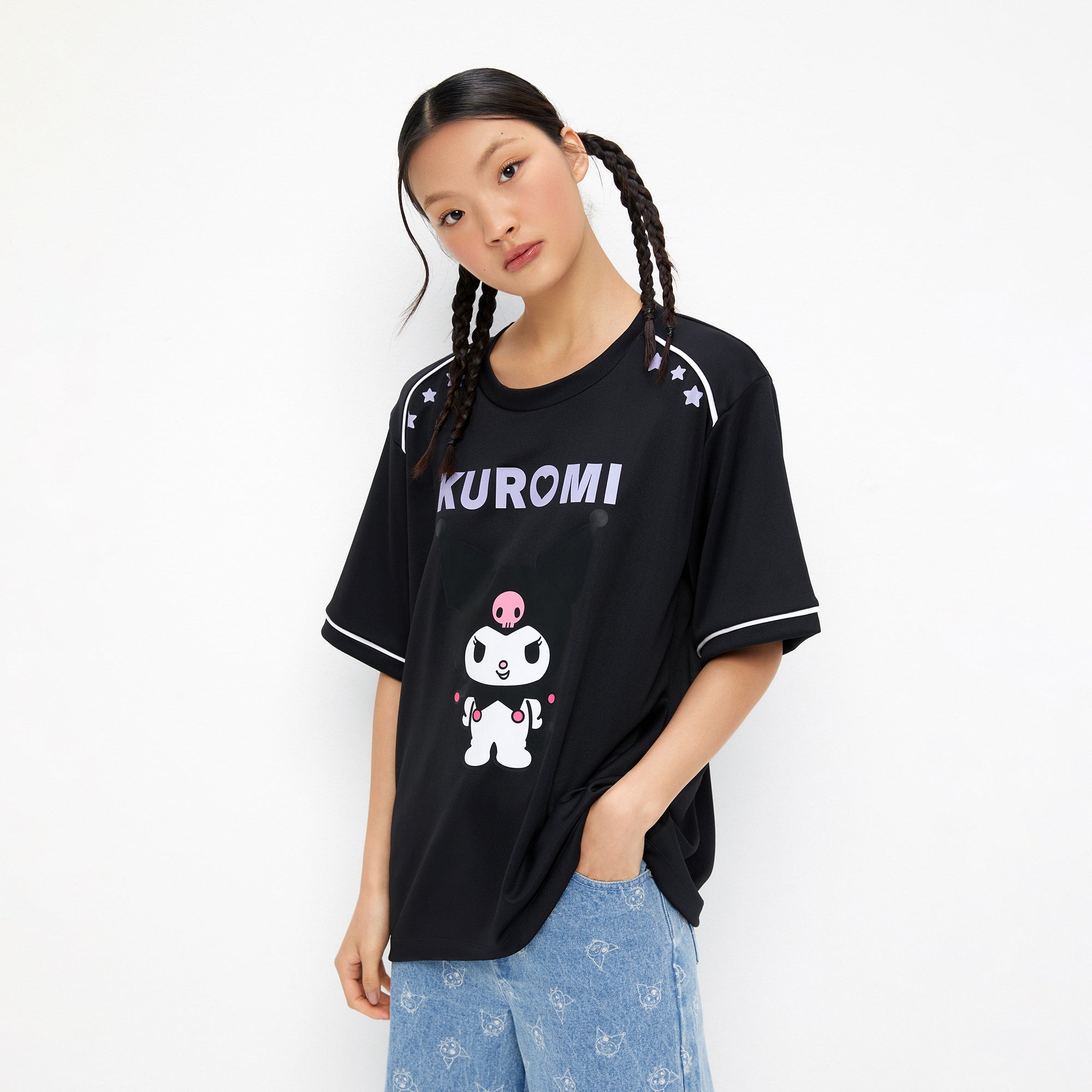 Kuromi Oversize T-Shirt Black