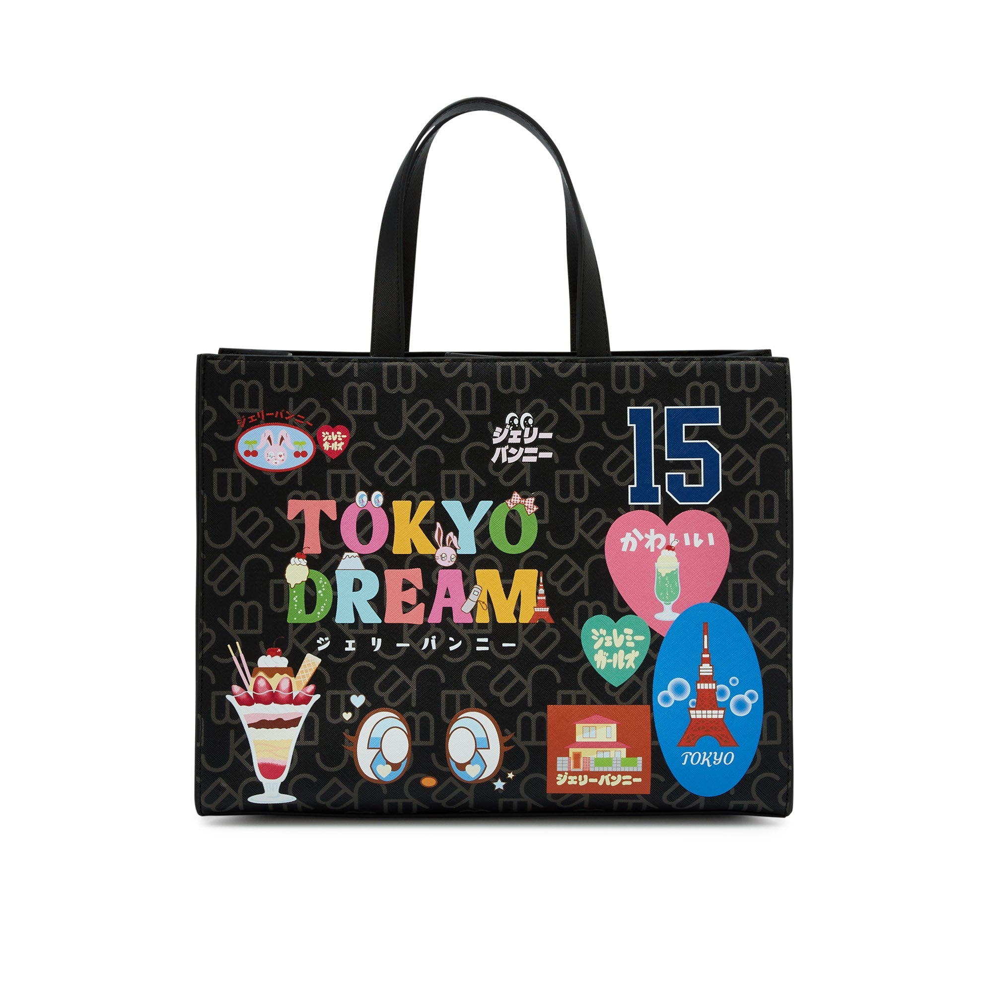 Woula Tote Bag Printed Black