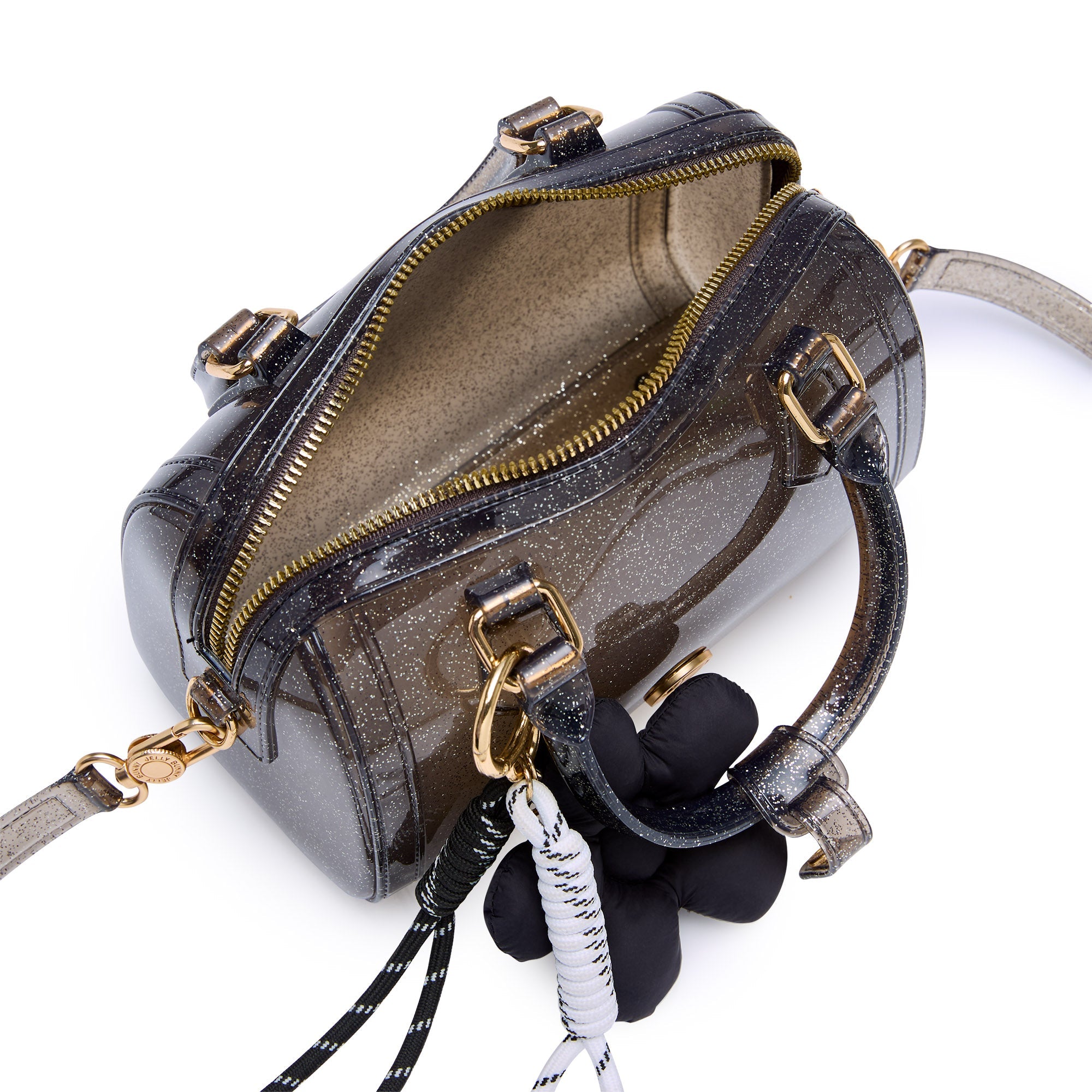 Salone Crossbody Bag Glitter Black