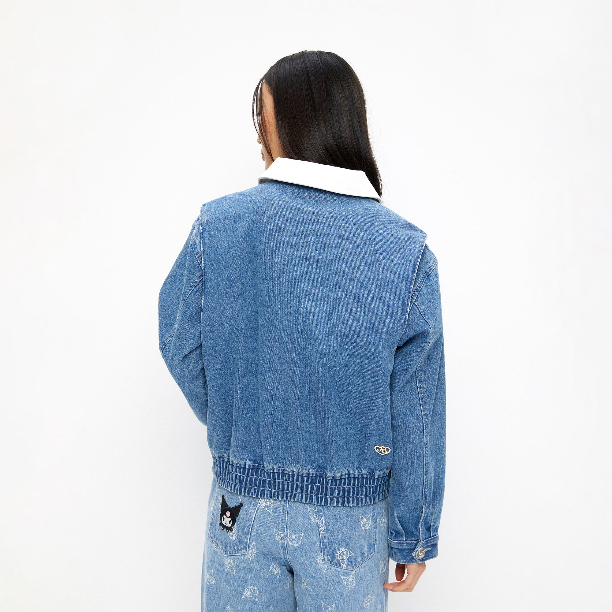 Kuromi Denim Long Sleeve Jacket Blue
