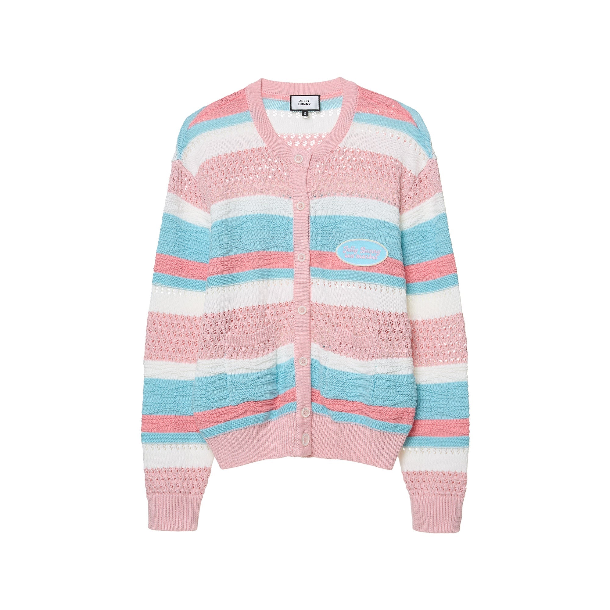 Stripe Long Sleeve Cardigan Multi Color