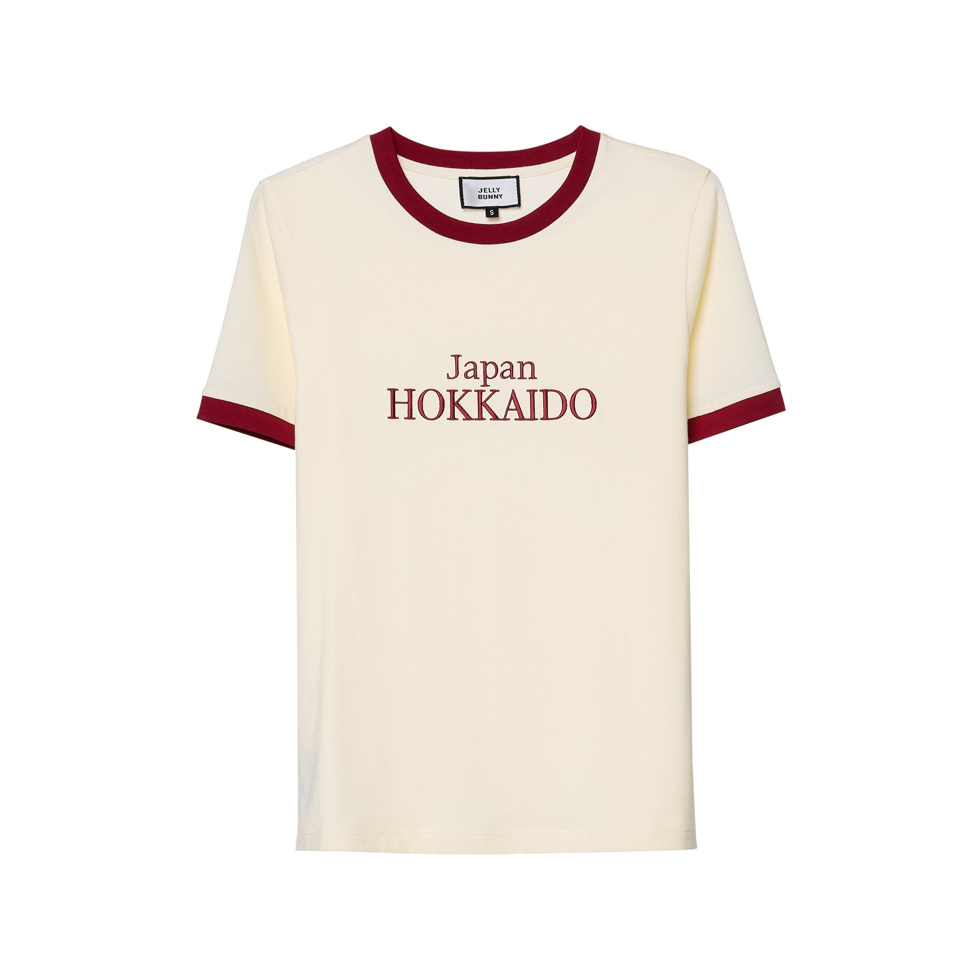 Print Short Sleeve T-Shirt Cream