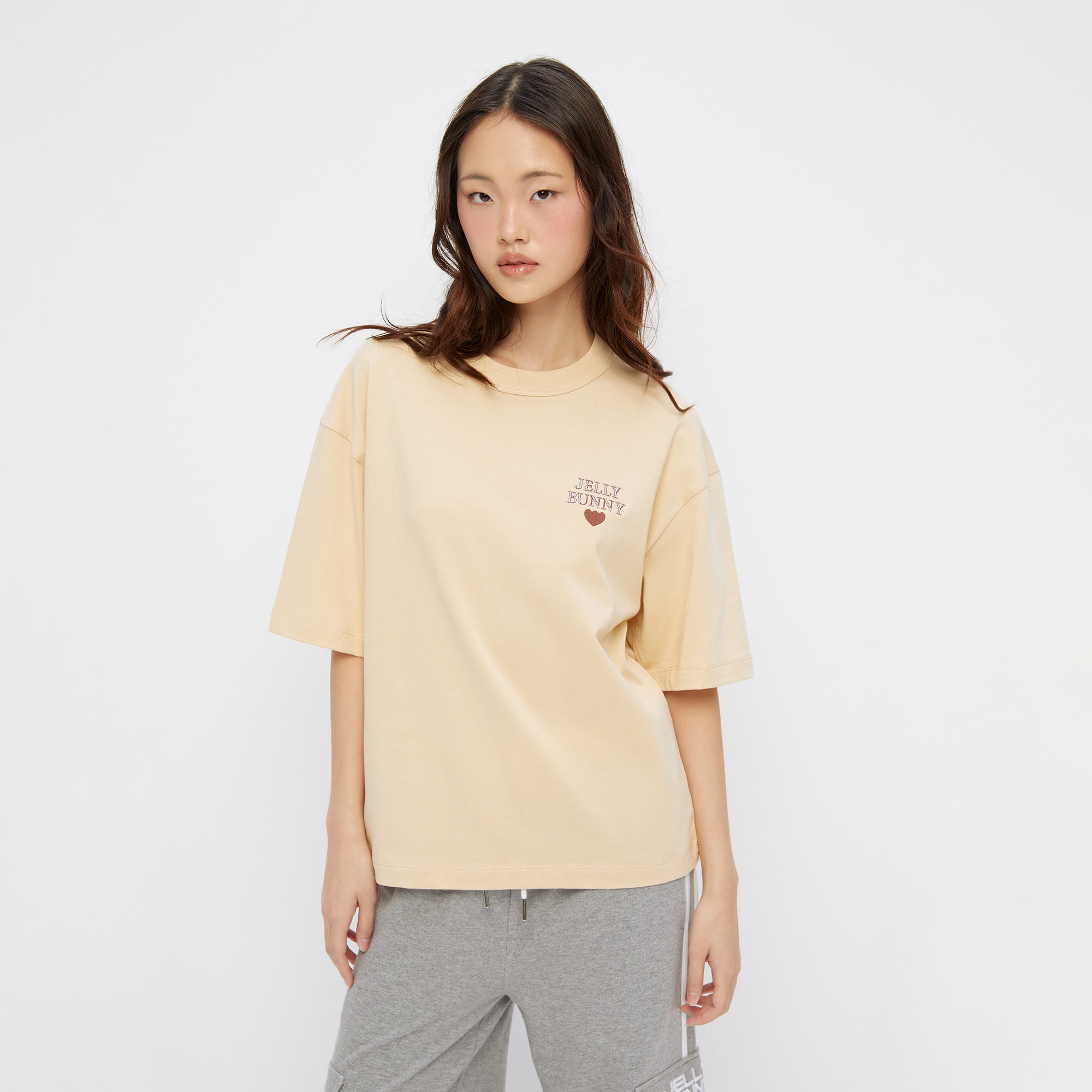 Mini Logo Short Sleeve T-Shirt Beige