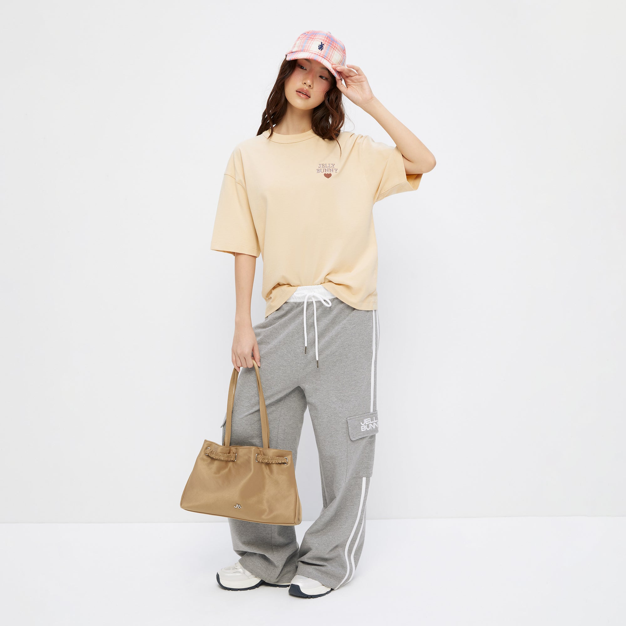 Mini Logo Short Sleeve T-Shirt Beige