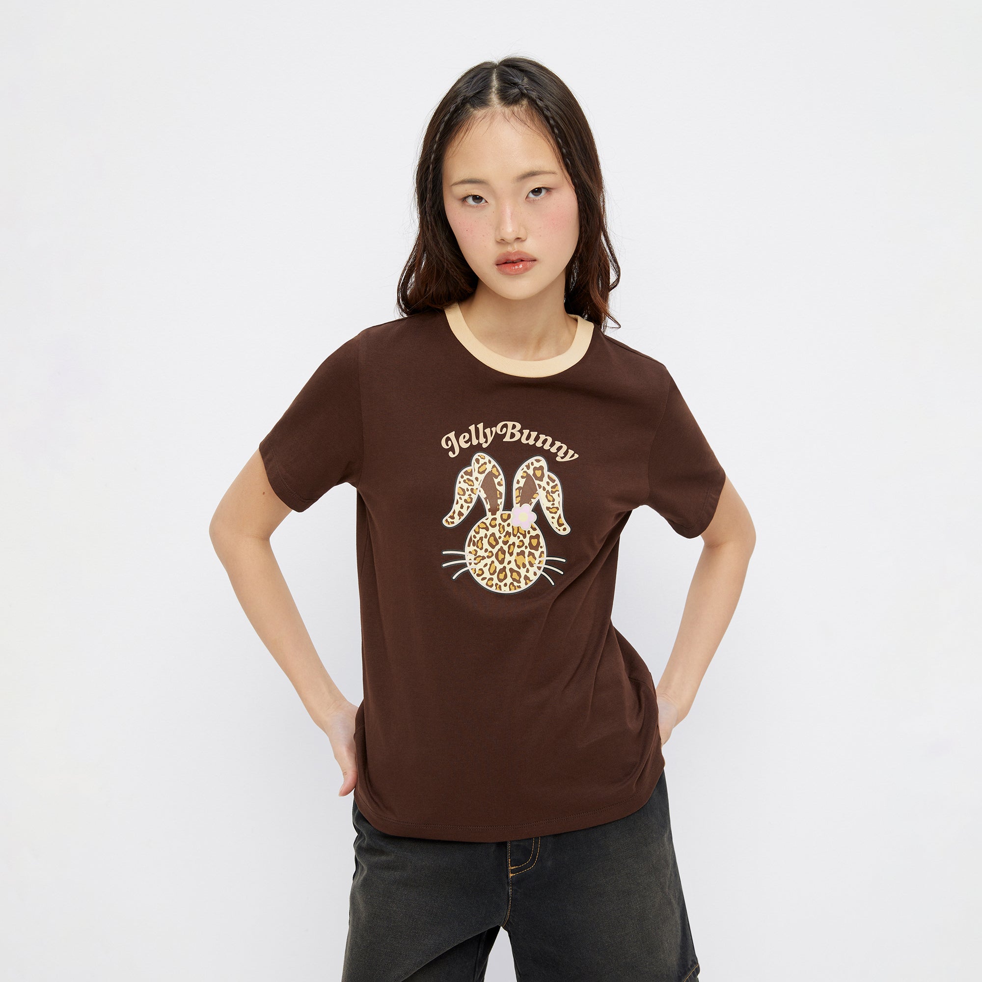 Leopard Jerme T-Shirt Brown