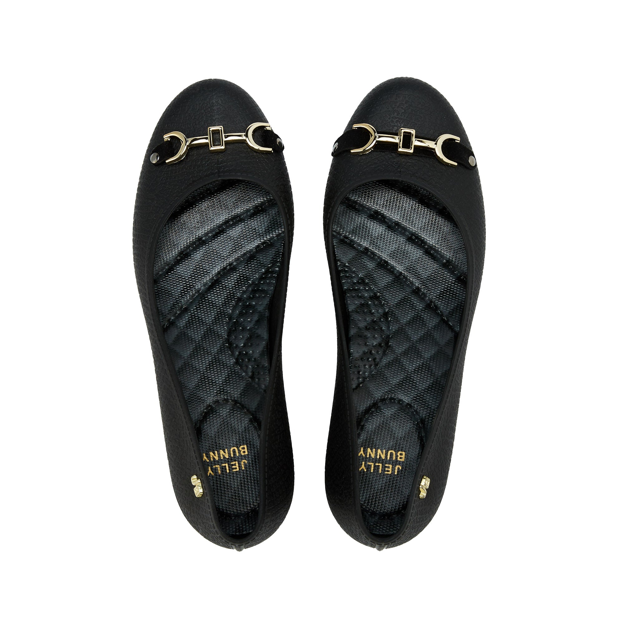 CAREN1505 ANGELIKA Wedge Ballerinas Black