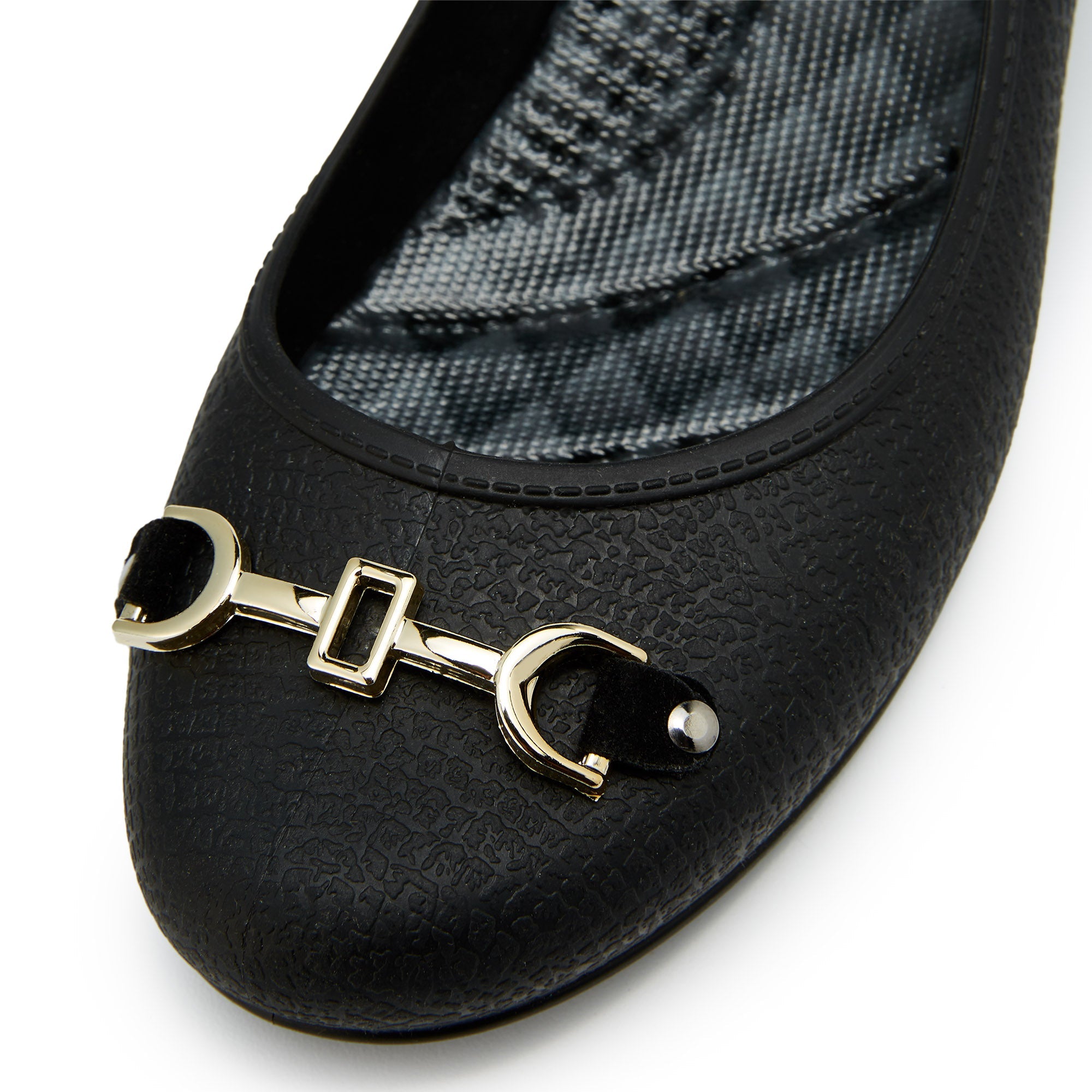 CAREN1505 ANGELIKA Wedge Ballerinas Black