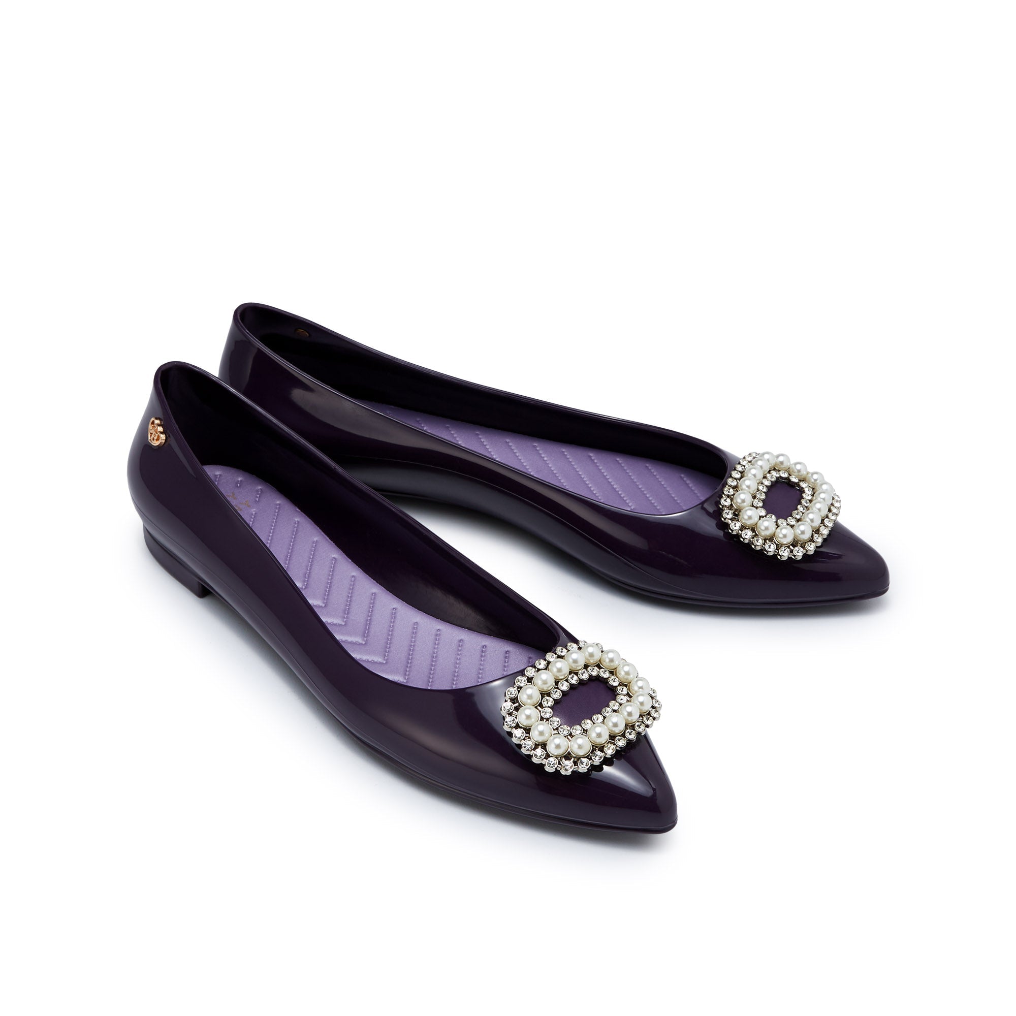 Avery Ceres Flat Ballerinas Purple