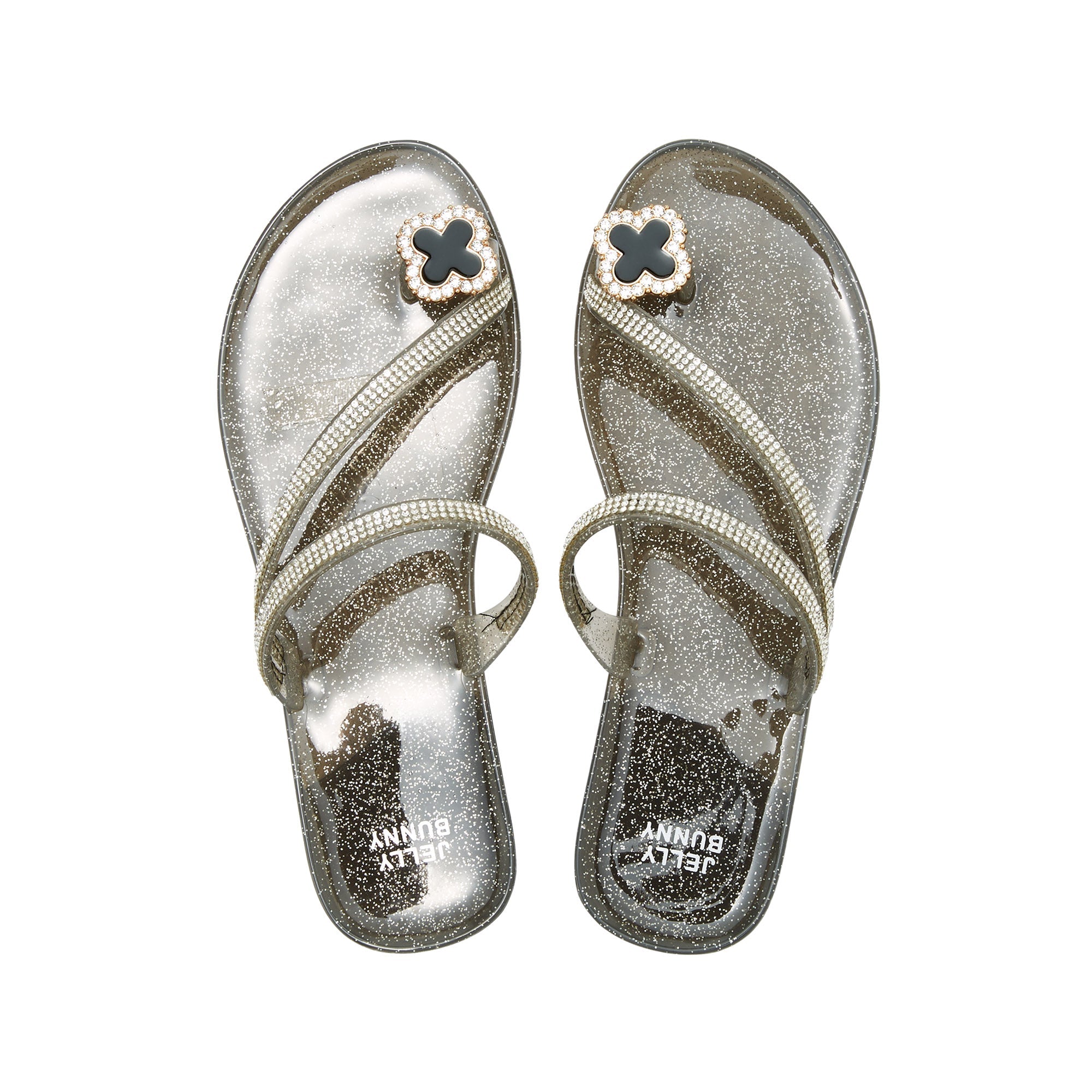 Ring Ida Sandals Glitter Black