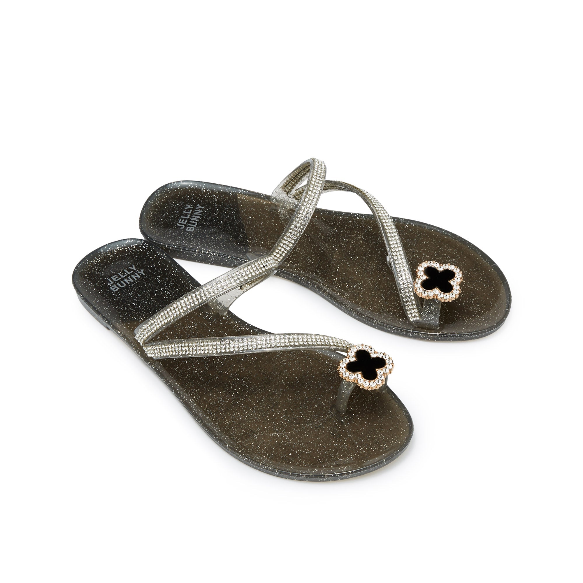 Ring Ida Sandals Glitter Black