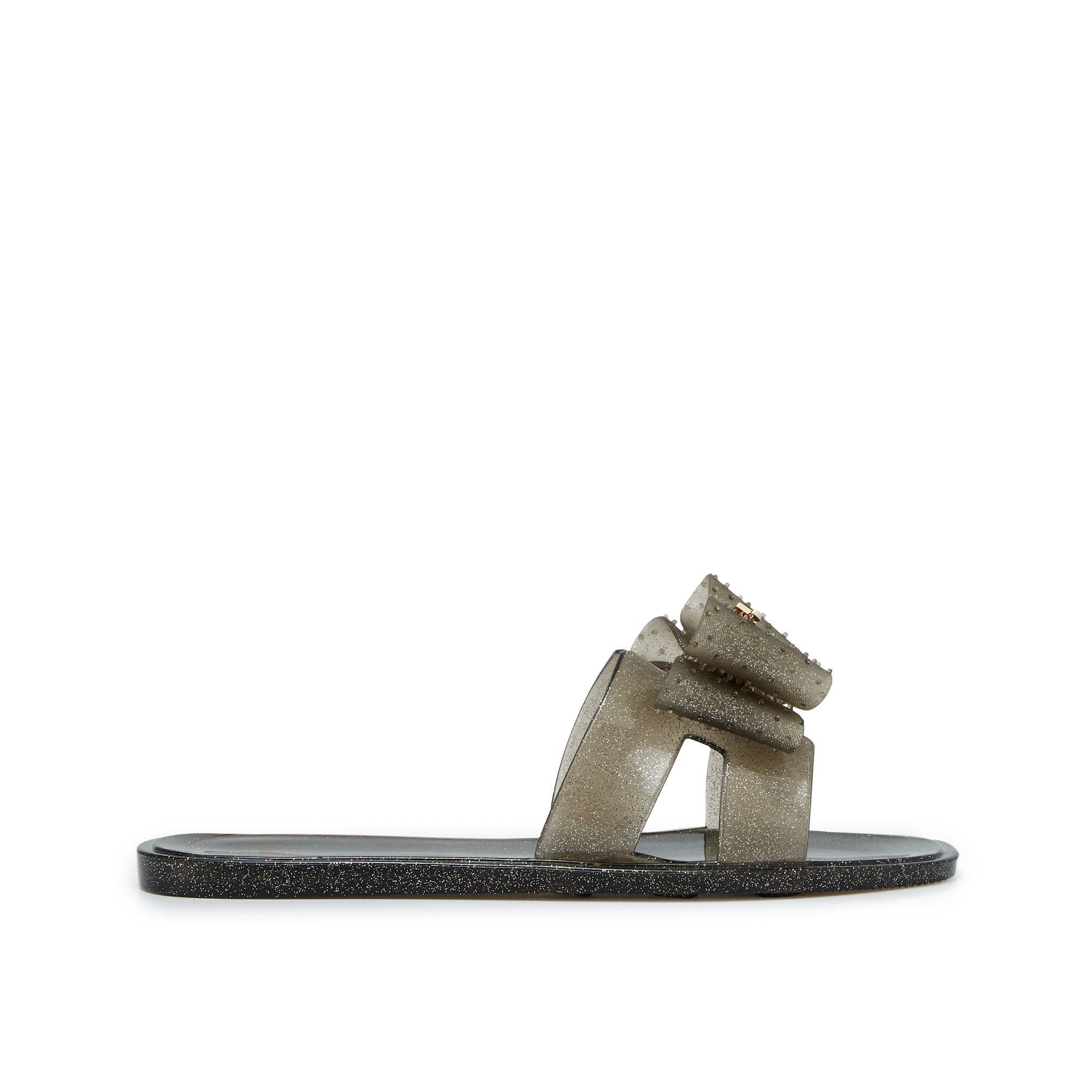 Ahu Rin Sandals Glitter Black