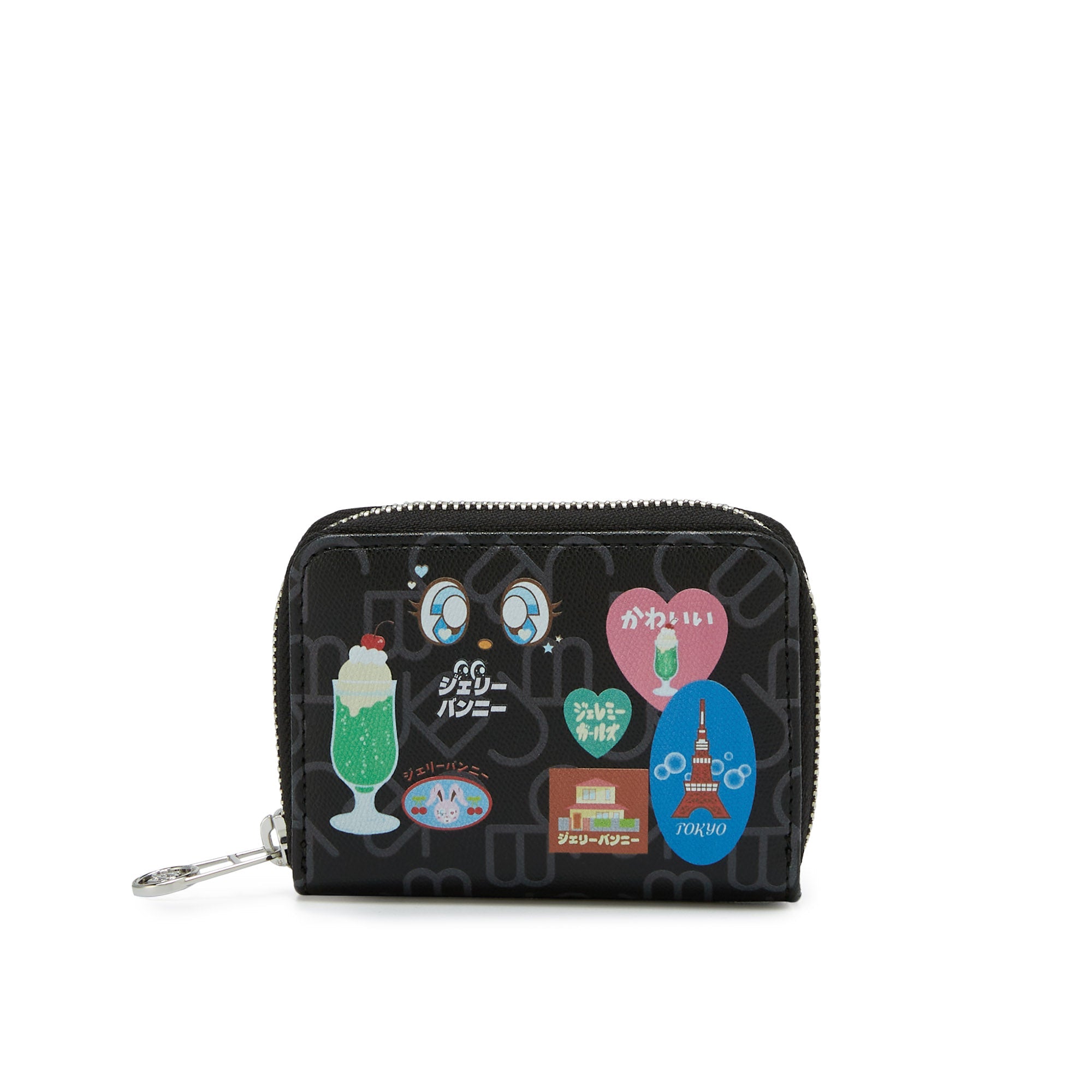 Woulis Short Wallet Printed Black