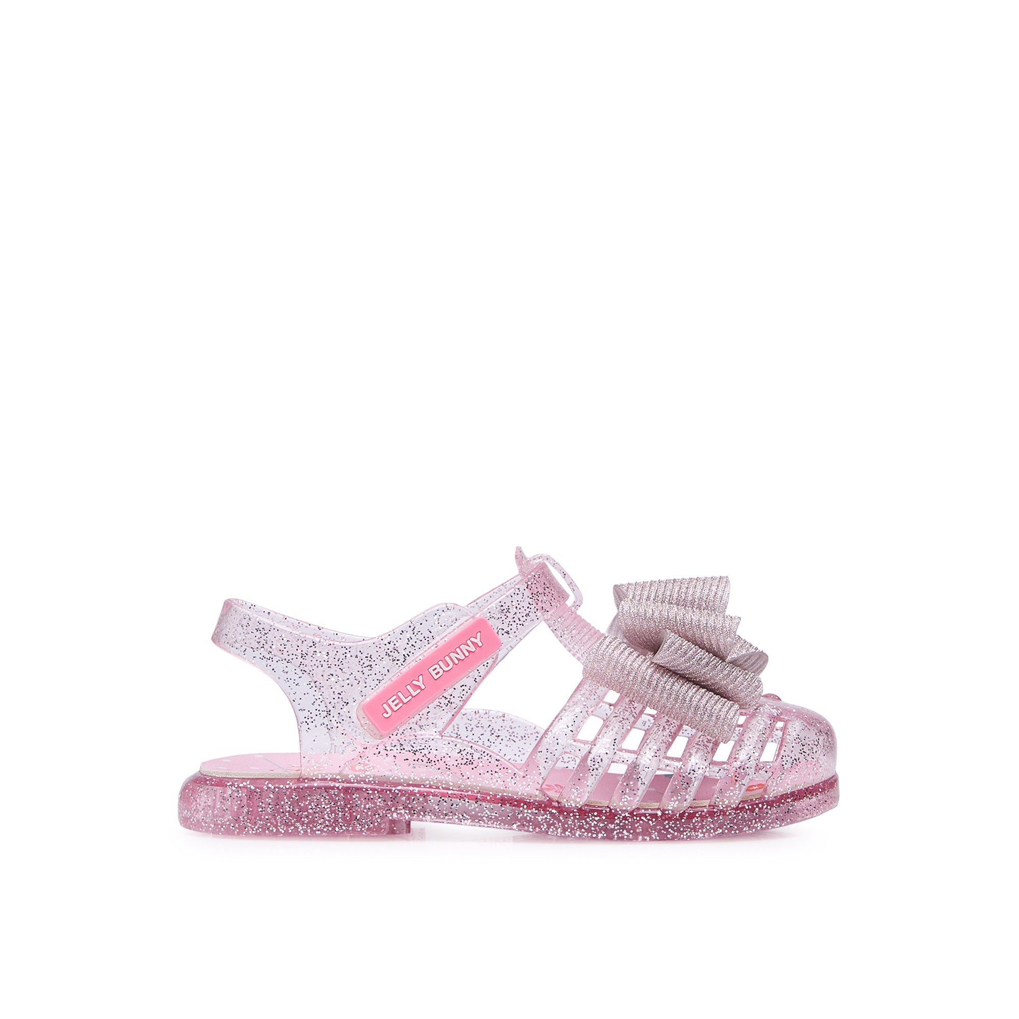 Starfishy Bow Mini For Mini Girls Platform Sandals Glitter Pink