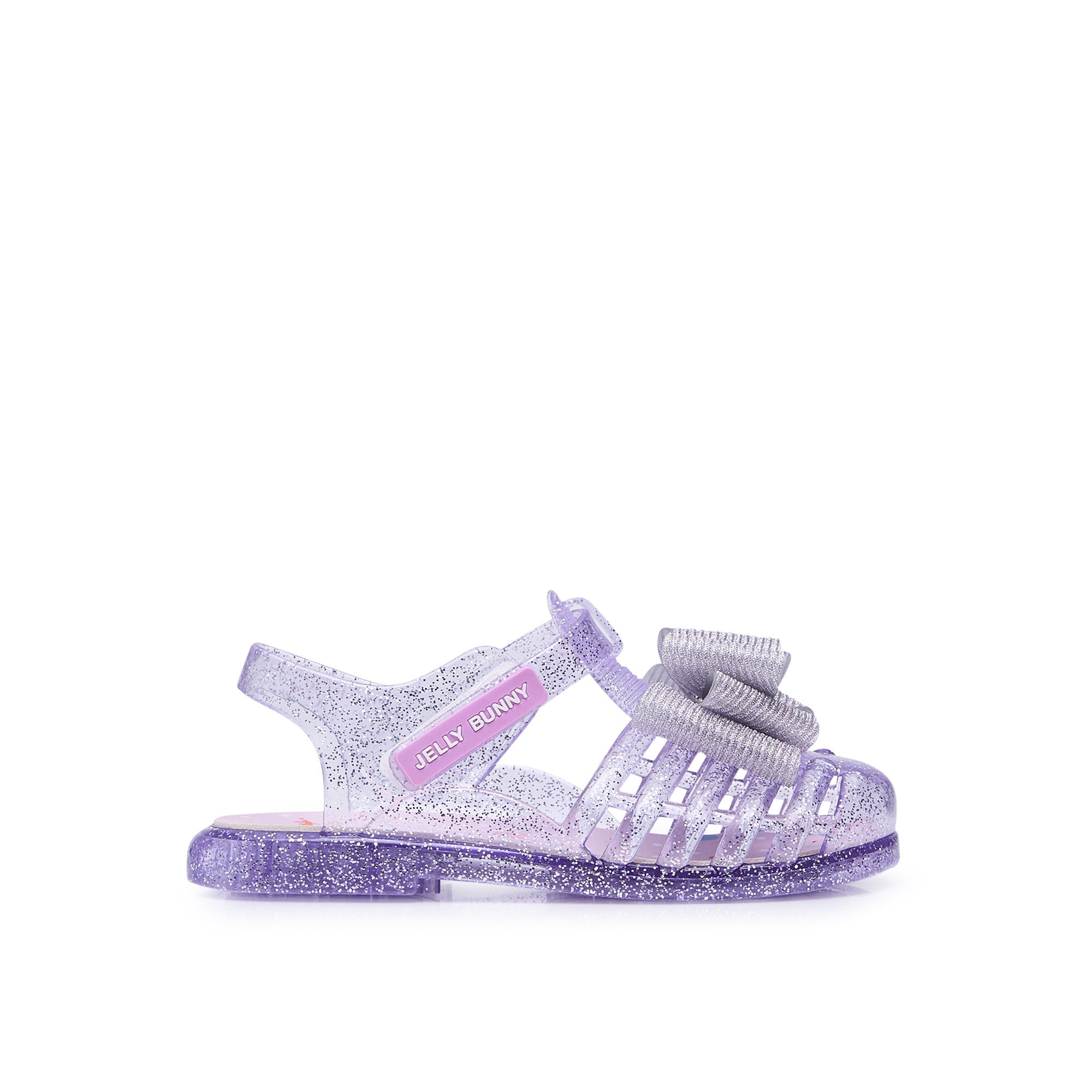 Starfishy Bow Mini For Mini Girls Platform Sandals Glitter Purple