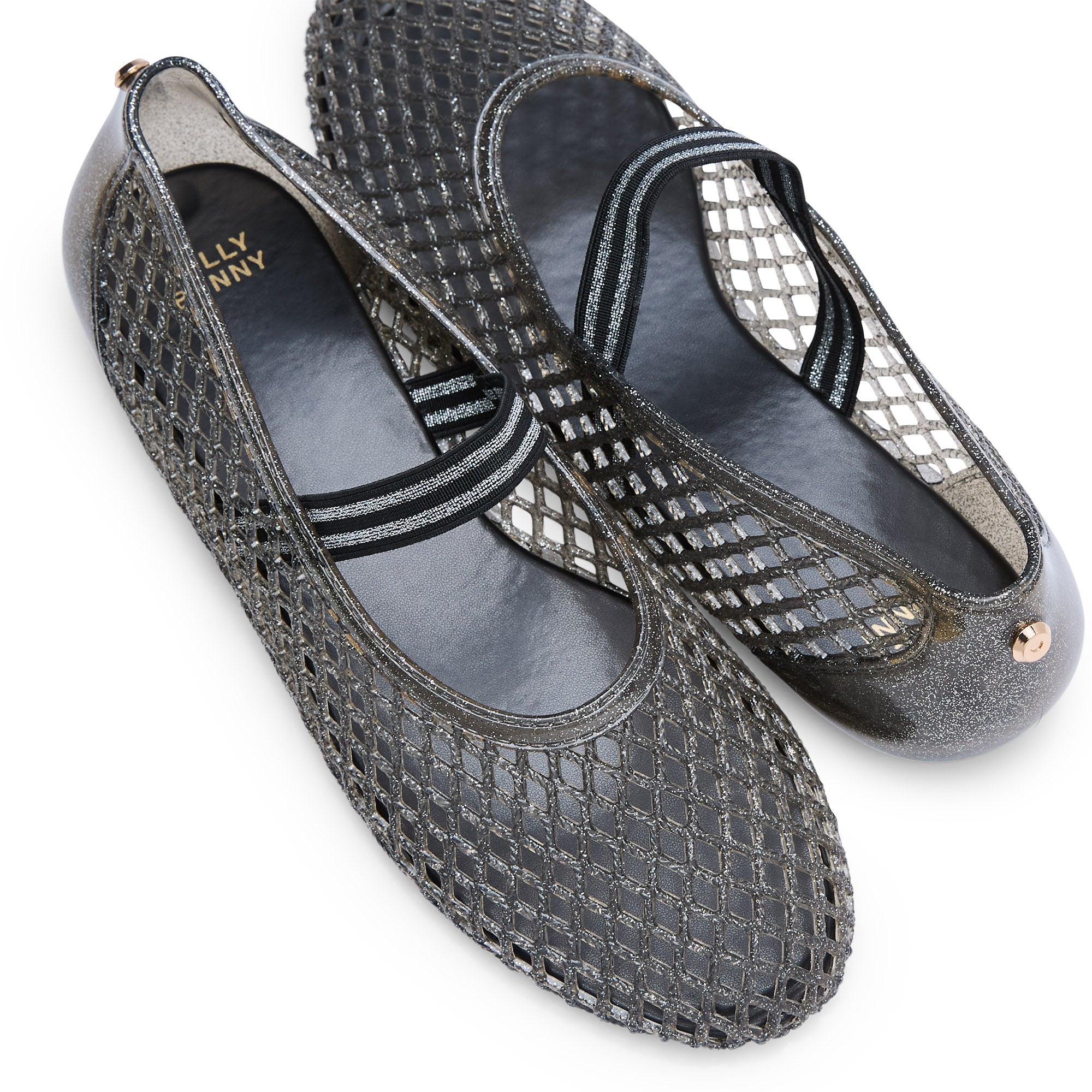 Pascal Inci Ballerinas Glitter Black