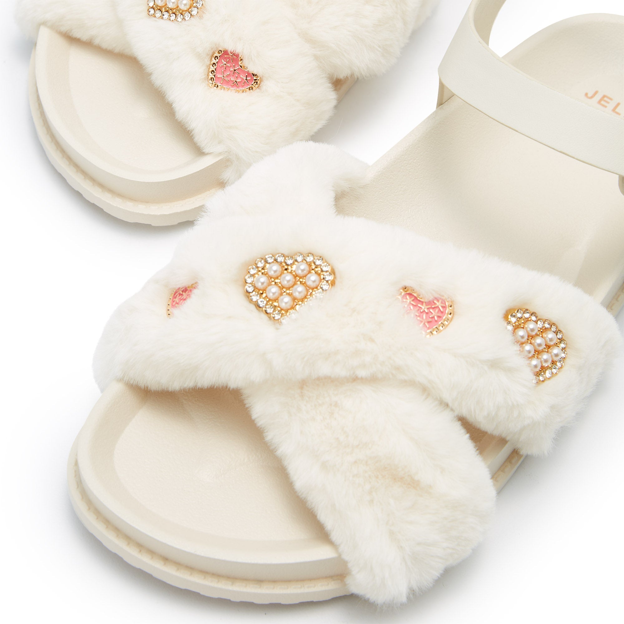 Wisteria Fur Platform Sandals