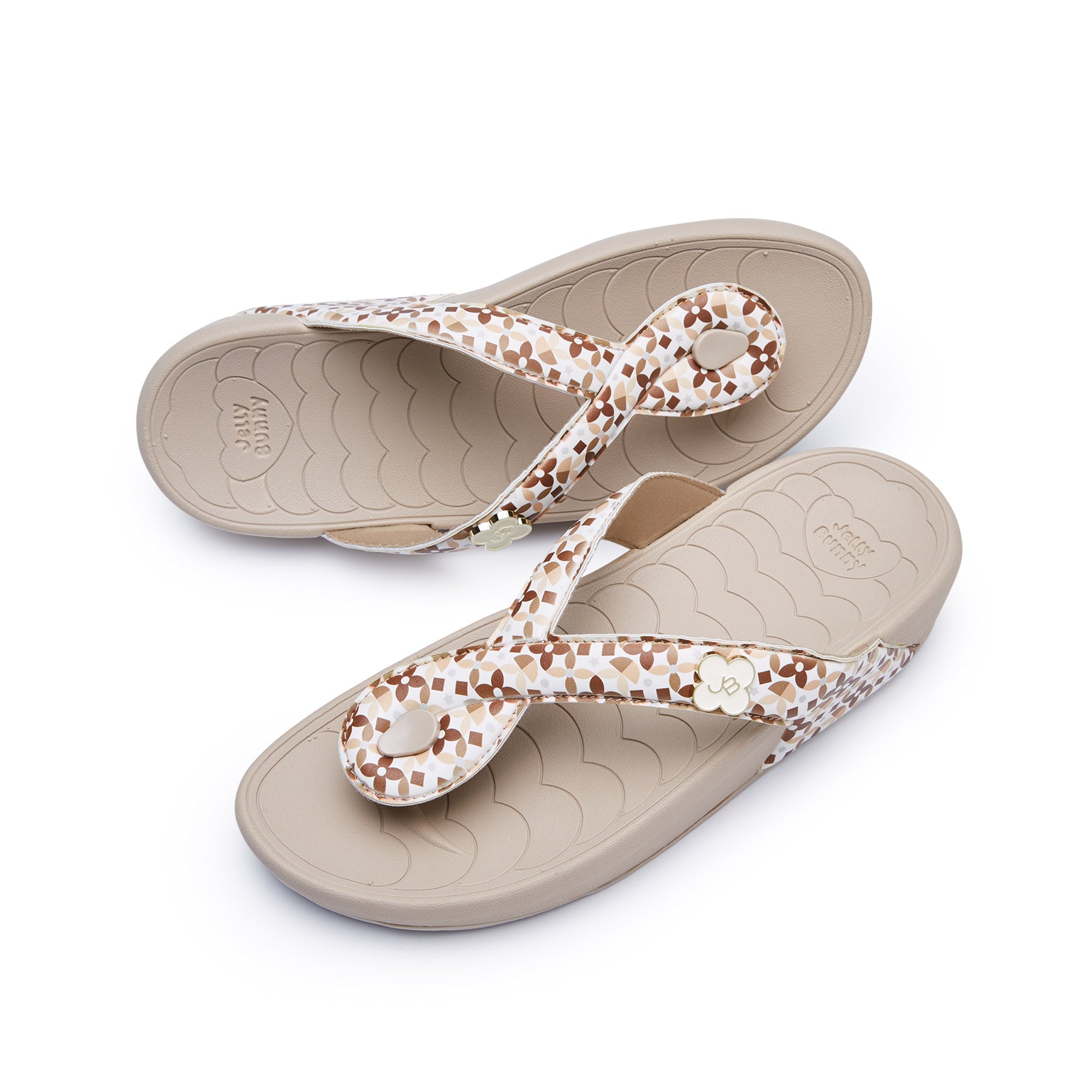 Bunny Twist Coral Flip Flops