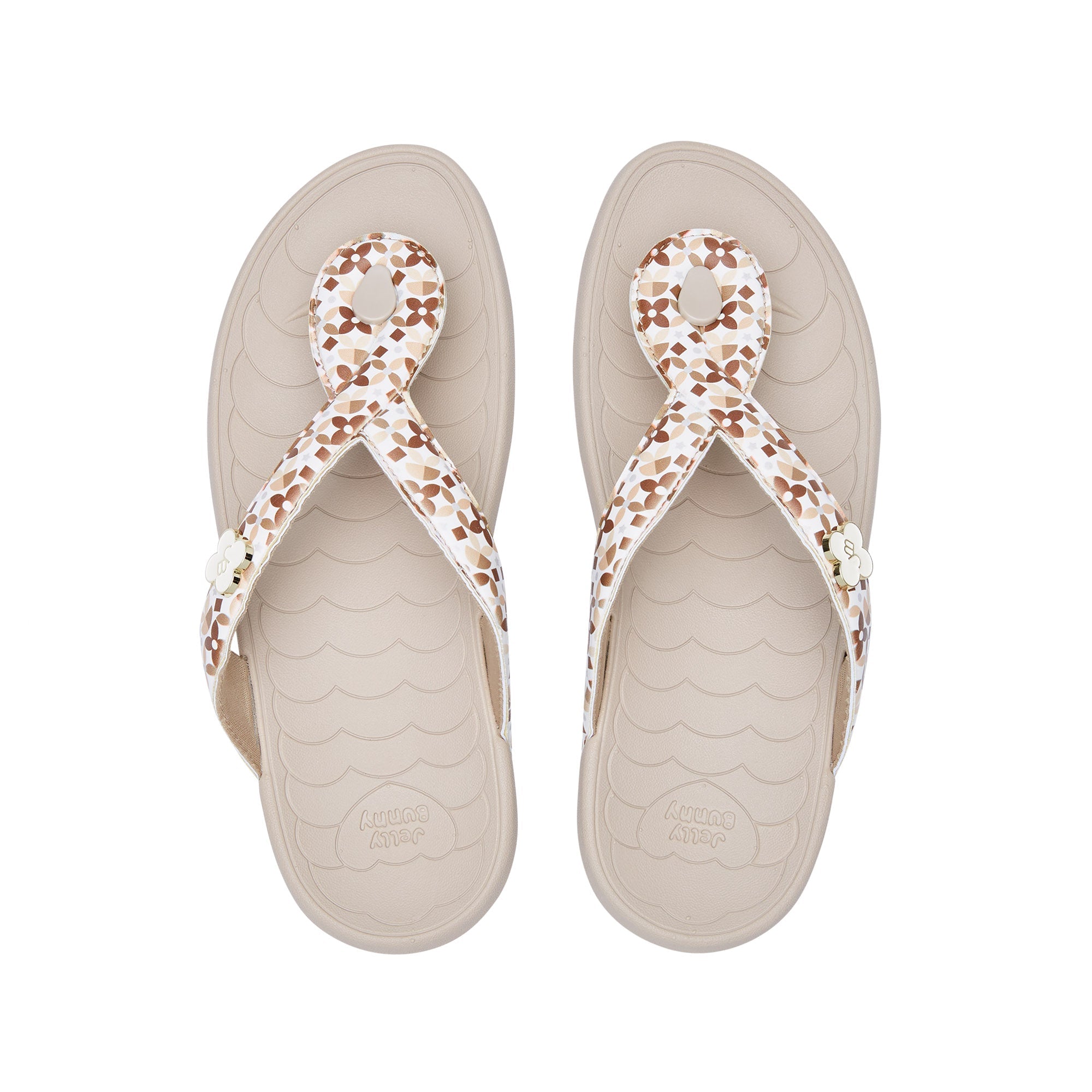 Bunny Twist Coral Flip Flops