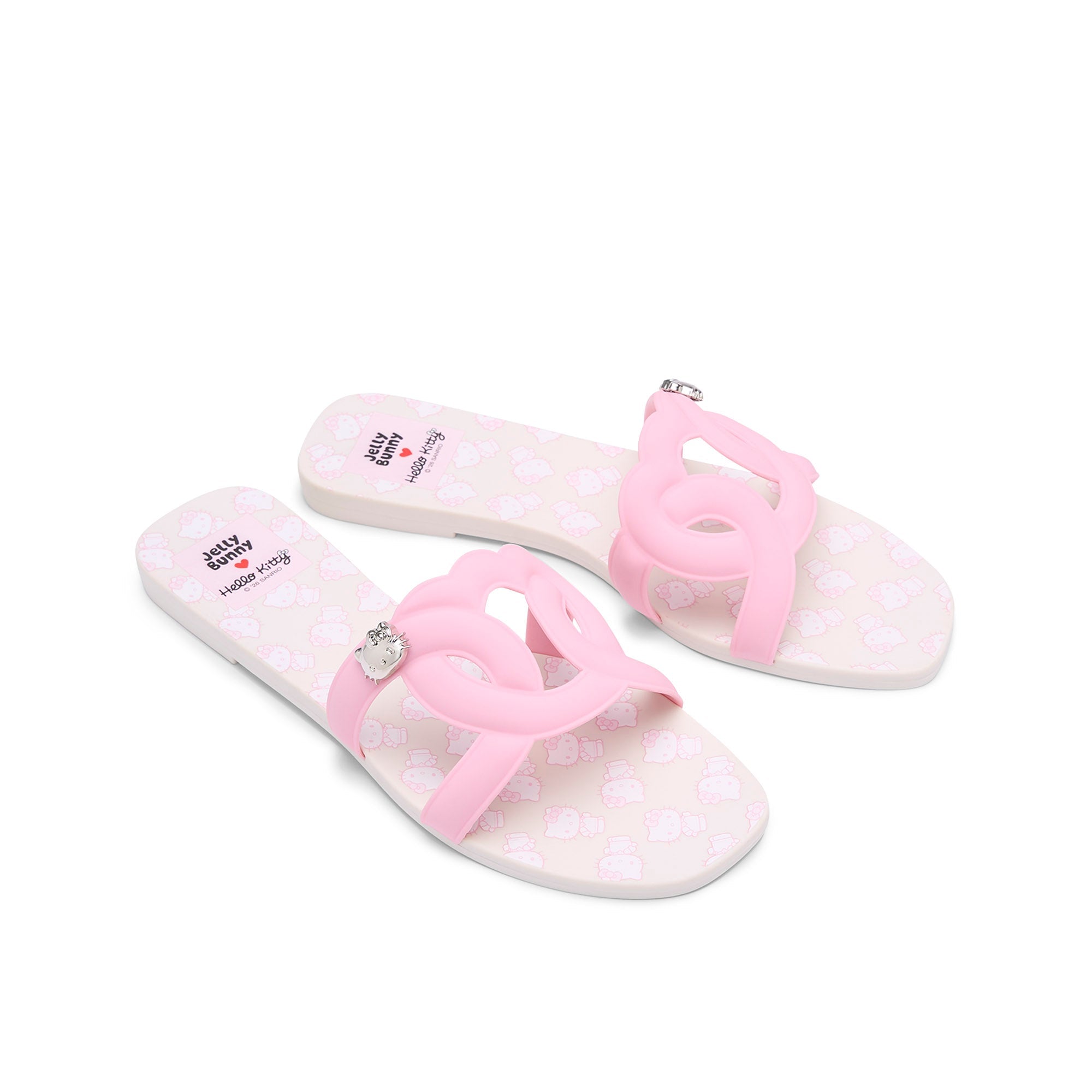 Glory Aiko KT Cross Strap Slides Pink