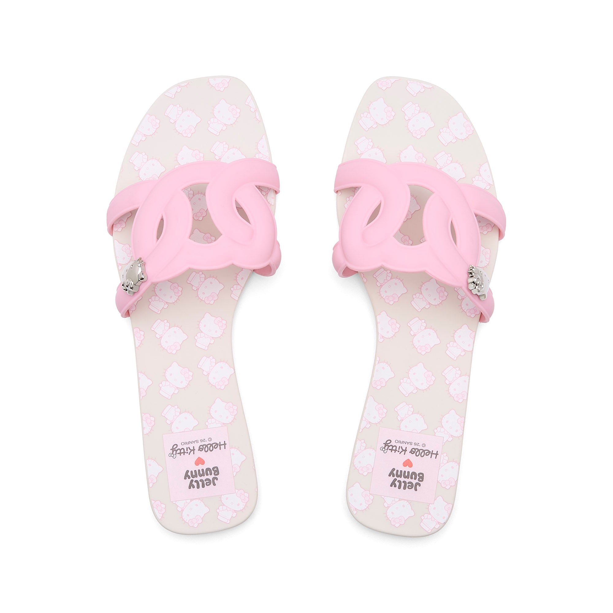 Glory Aiko KT Cross Strap Slides Pink