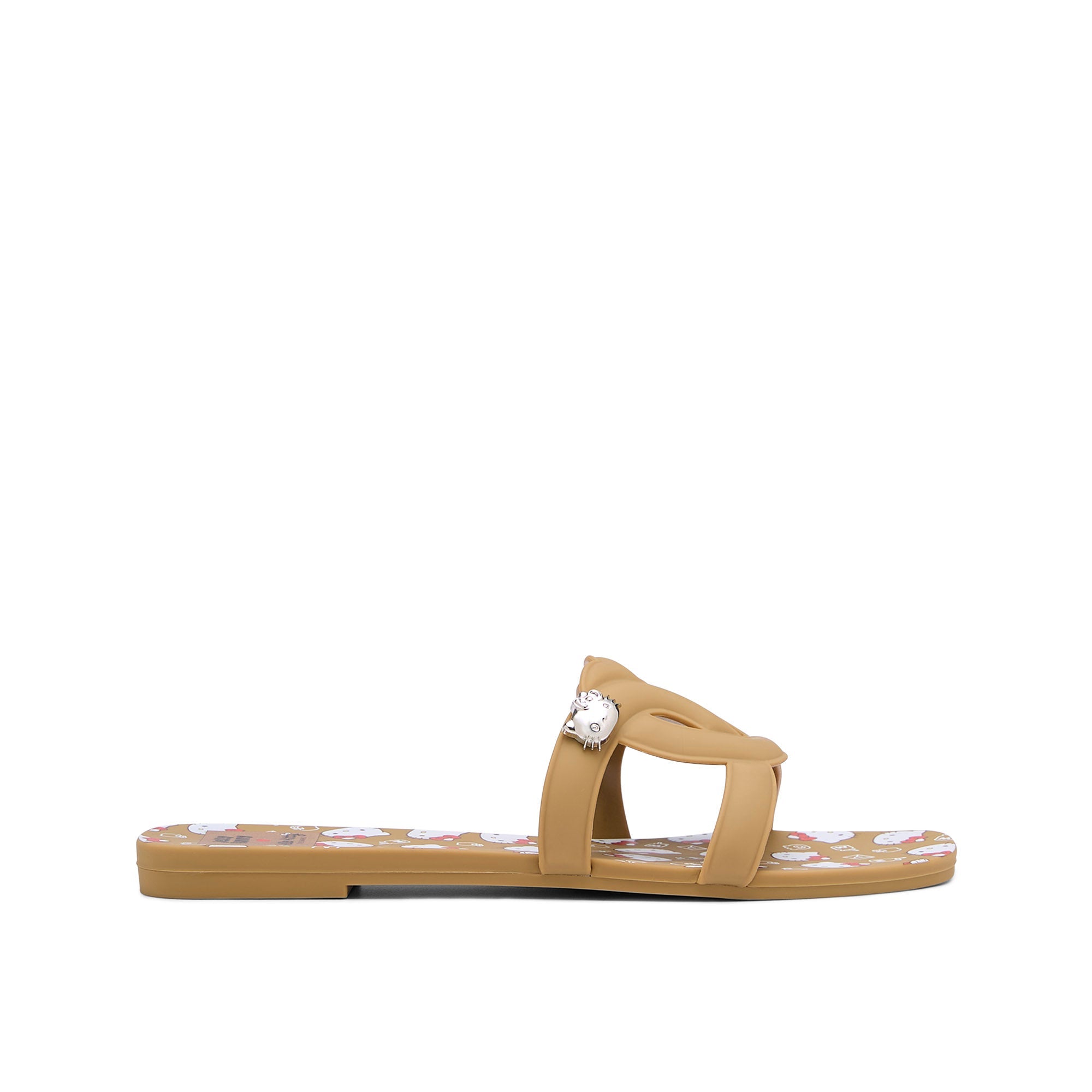 Glory Sumiko KT Cross Strap Slides Brown
