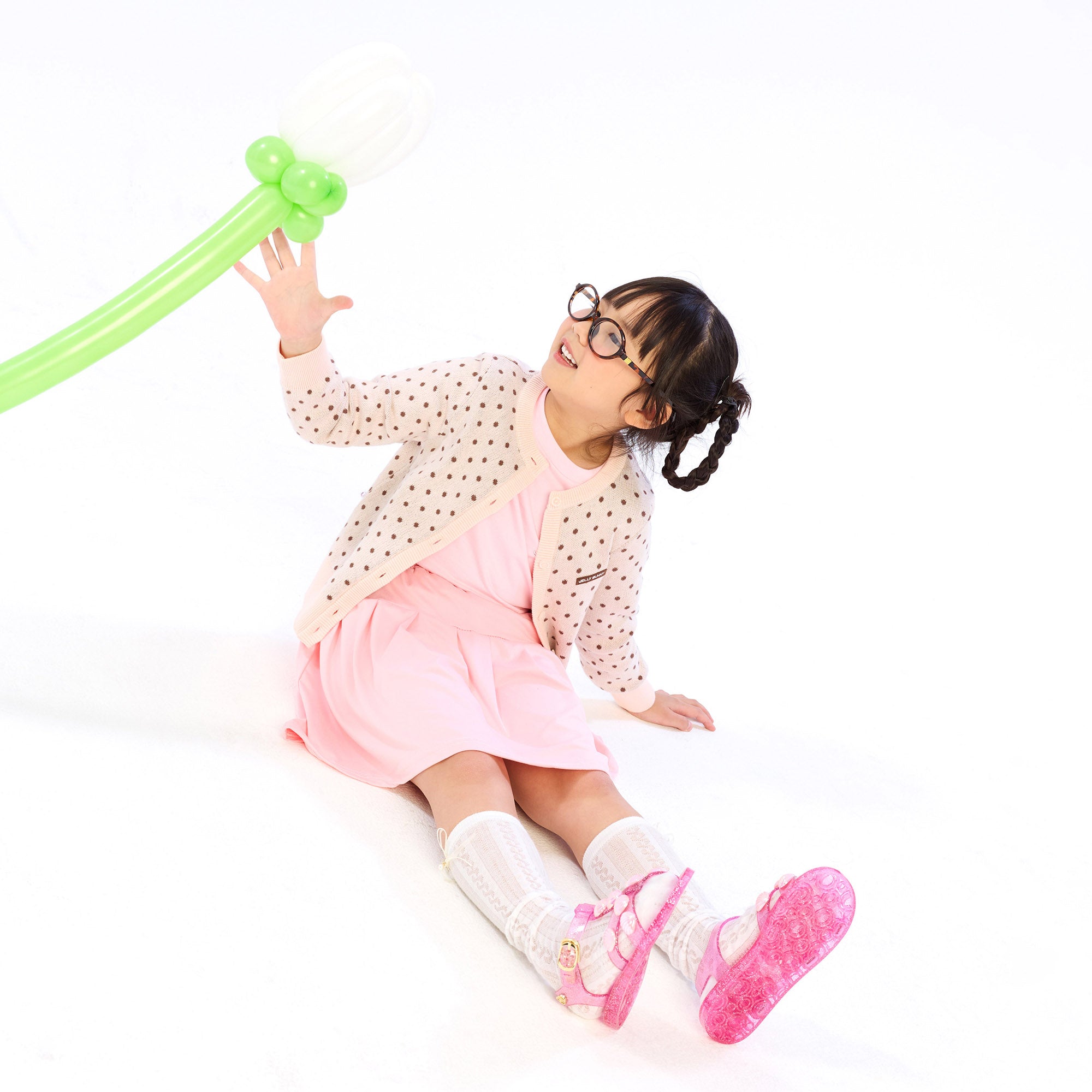 Polkadot Cardigan For Mini Girls