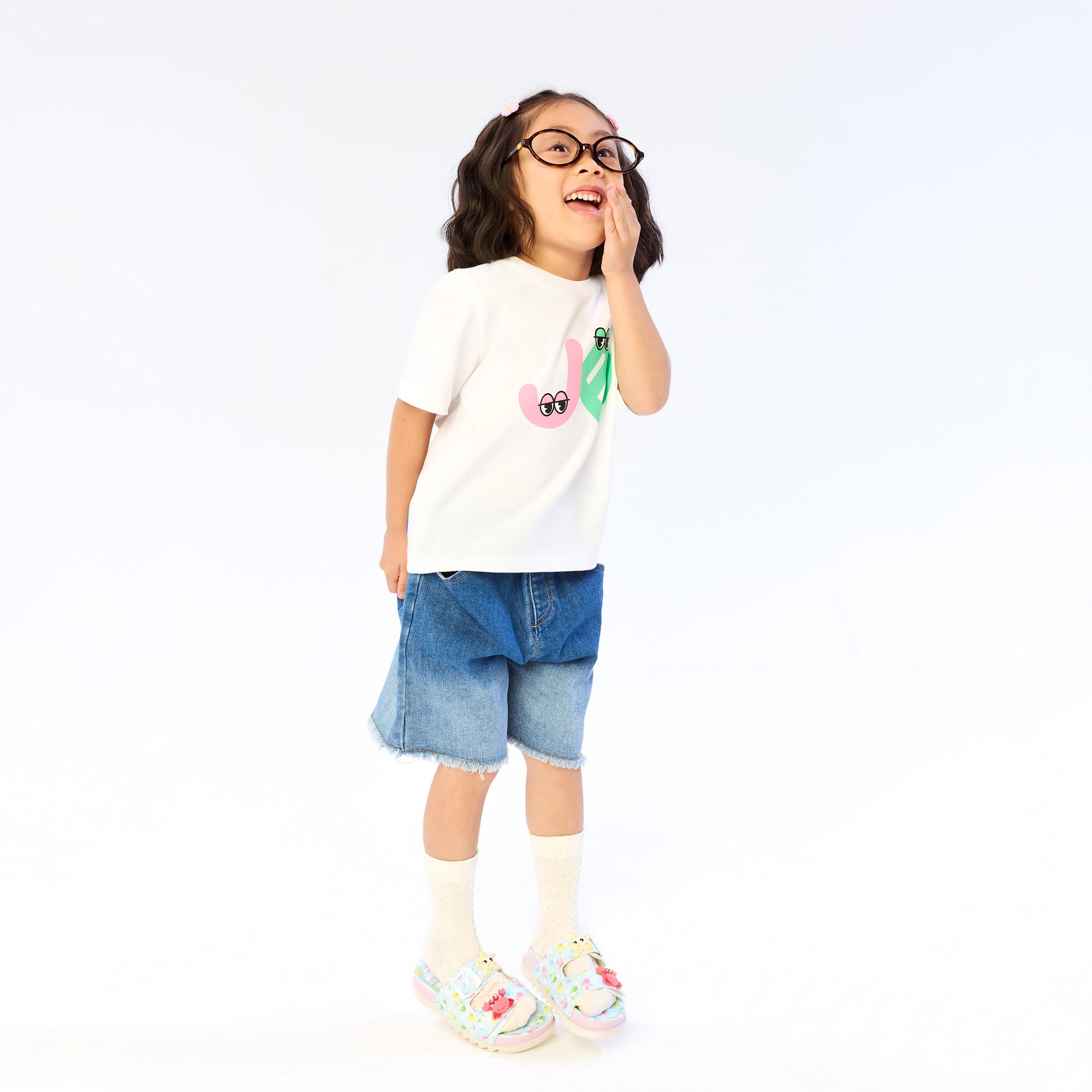 Logo Short Sleeve T-Shirt For Mini Girls