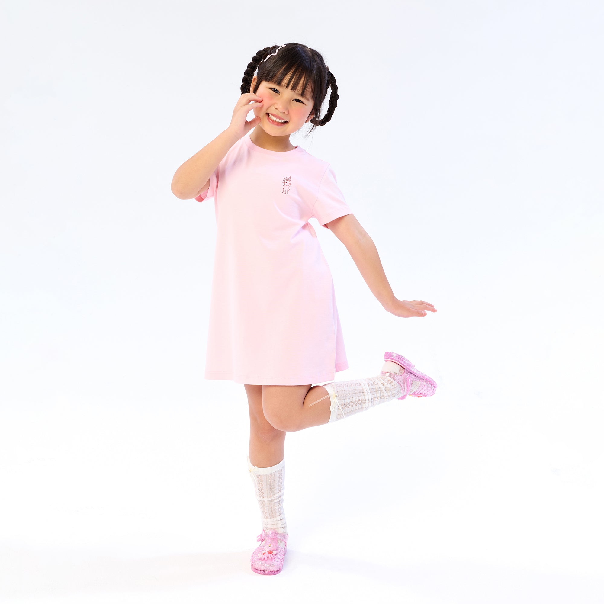 Graphic Jerme Mini Dress For Mini Girl