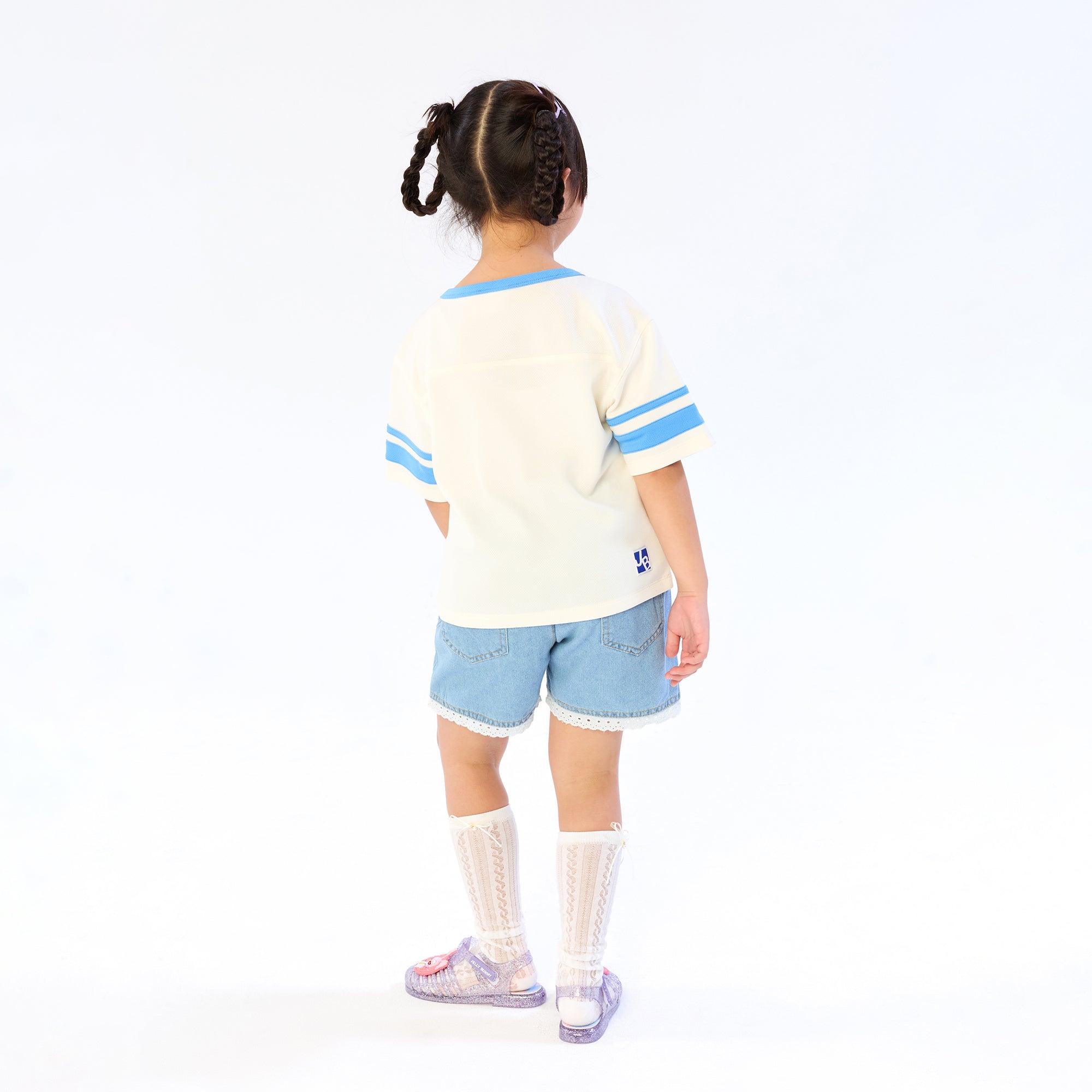 Football Jerme Short Sleeve Top For Mini Girl