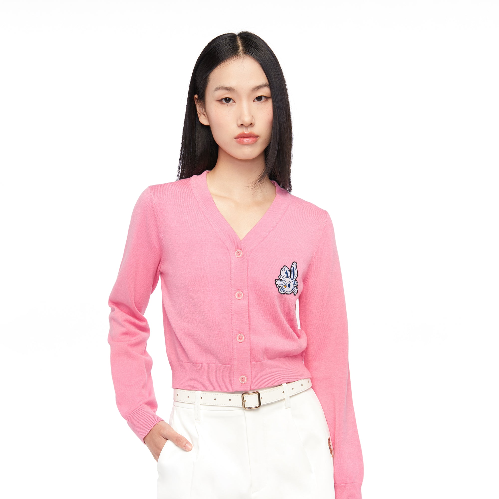 Jerme Crop Knitted Cardigan