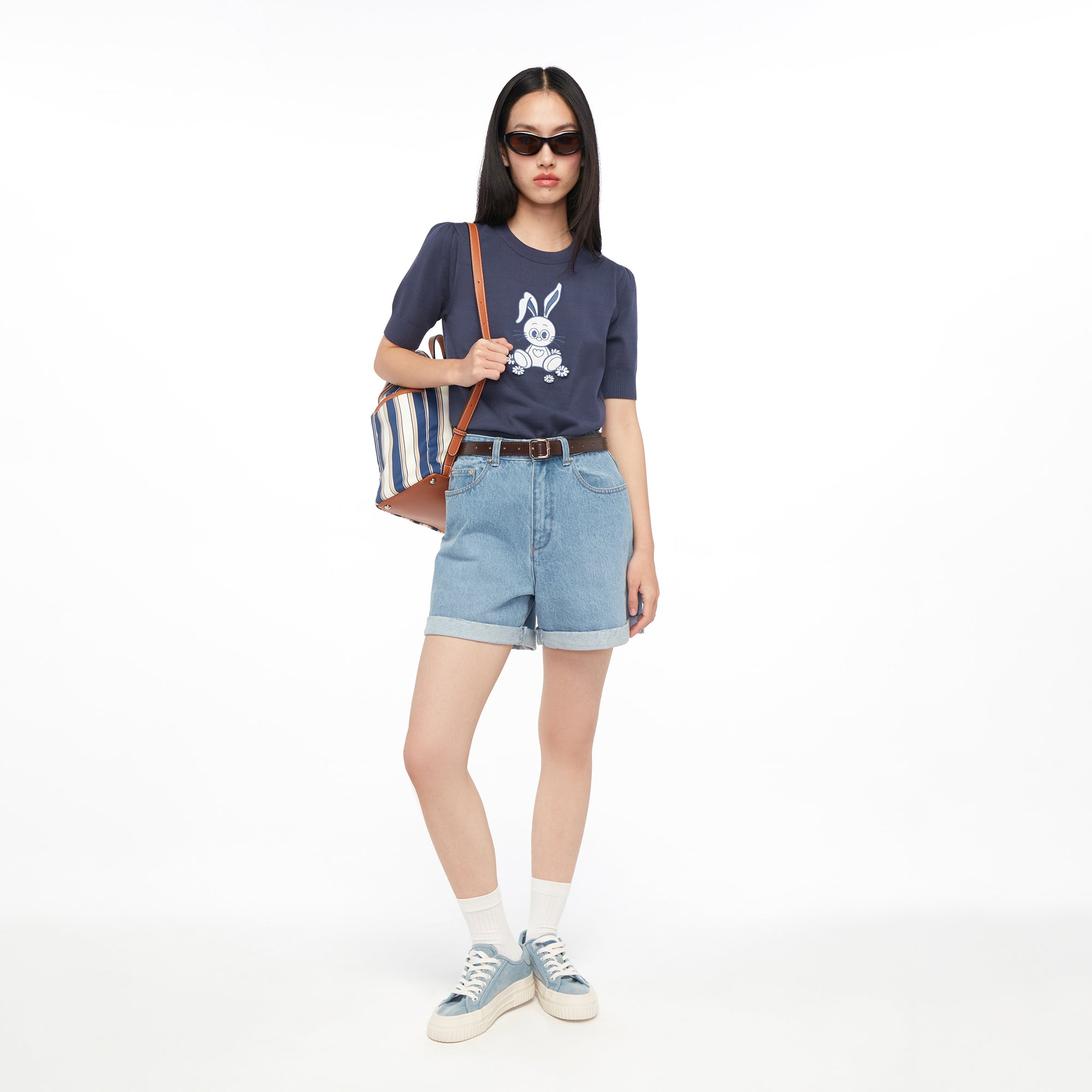 Jerme Knitted Short Sleeve Top