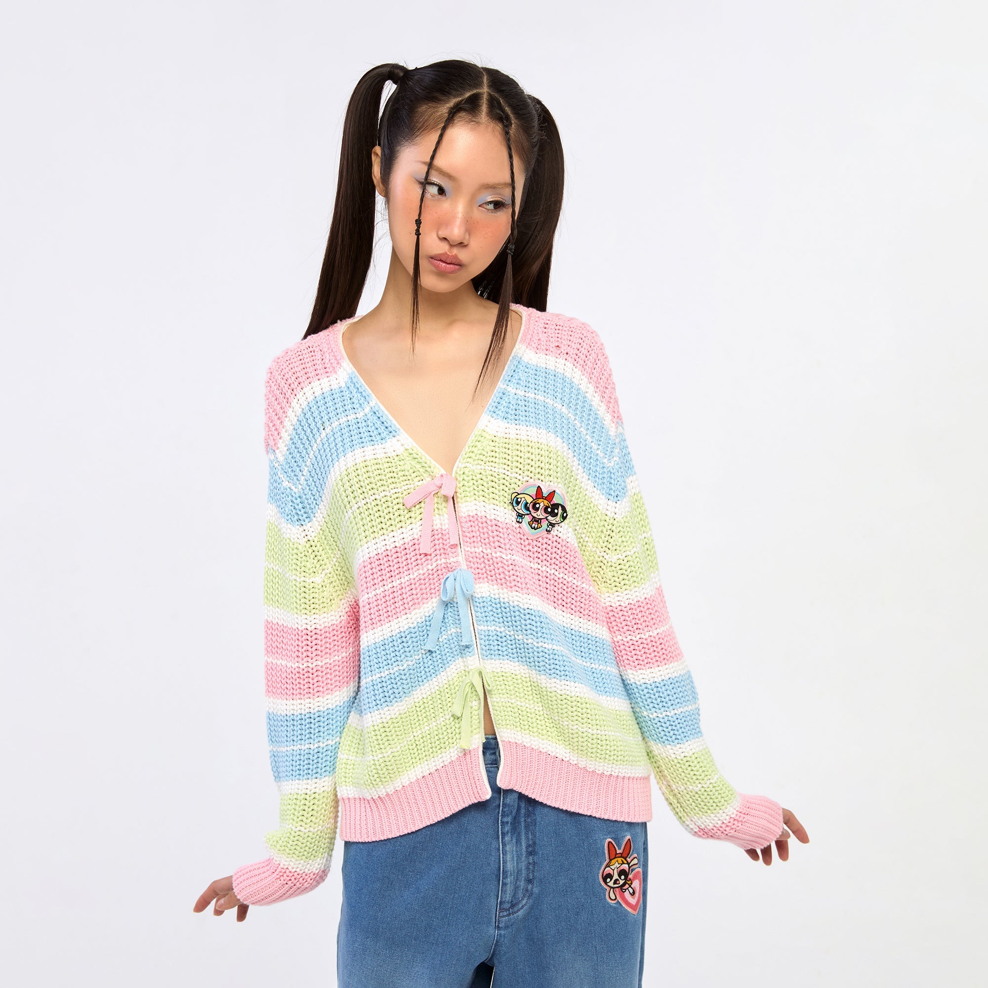 Powerpuff Girl Pastel Knitted Cardigan