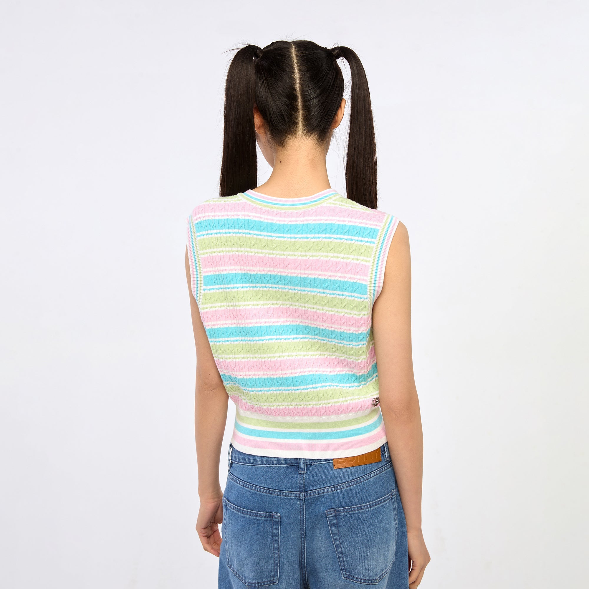 Powerpuff Girls Stripe Knitted Top