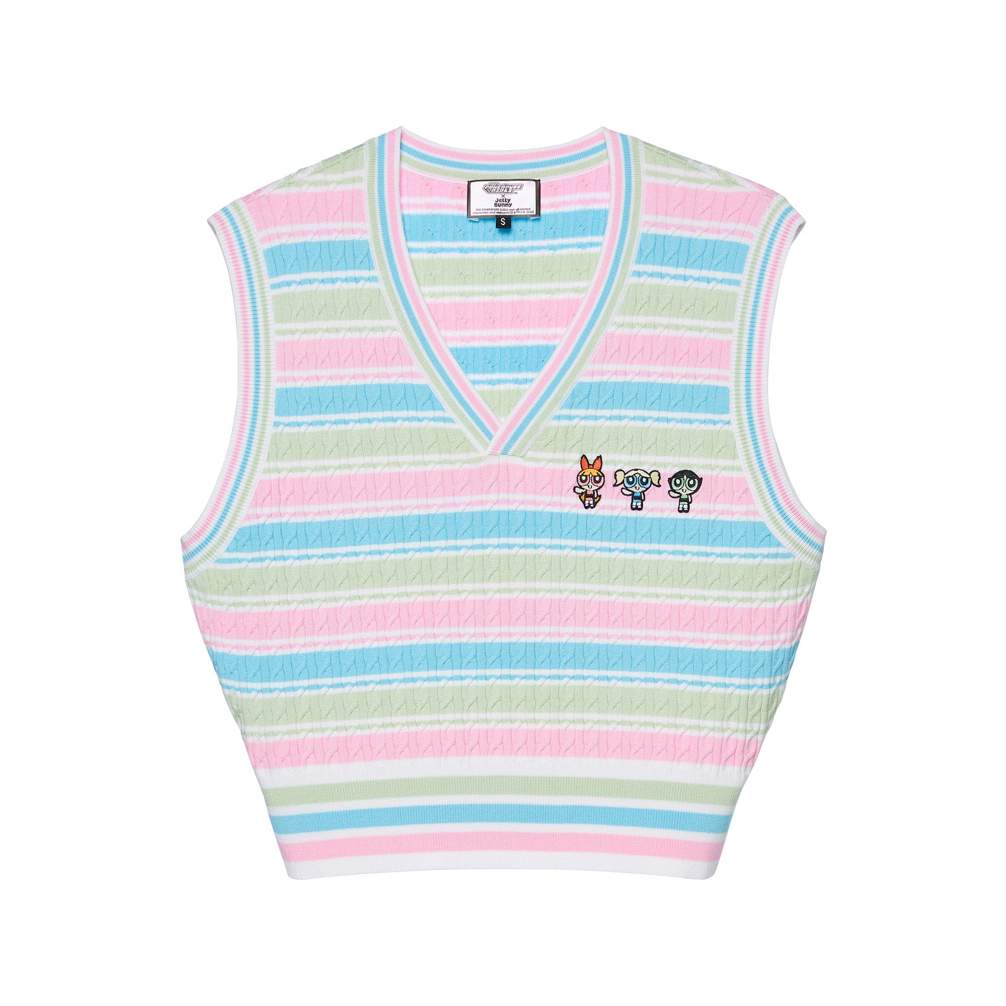 Powerpuff Girls Stripe Knitted Top