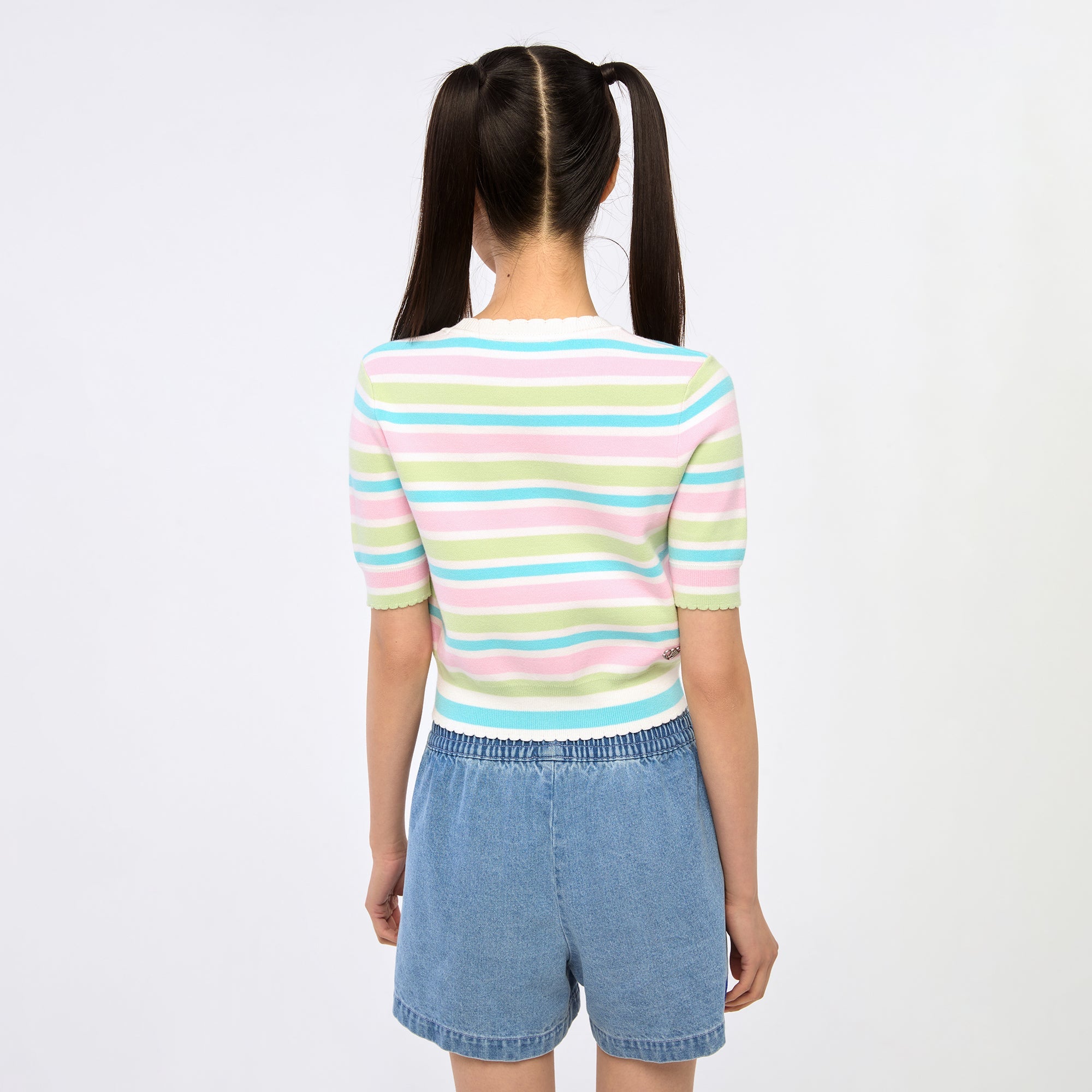 Powerpuff Girl Button Up Knitted Top