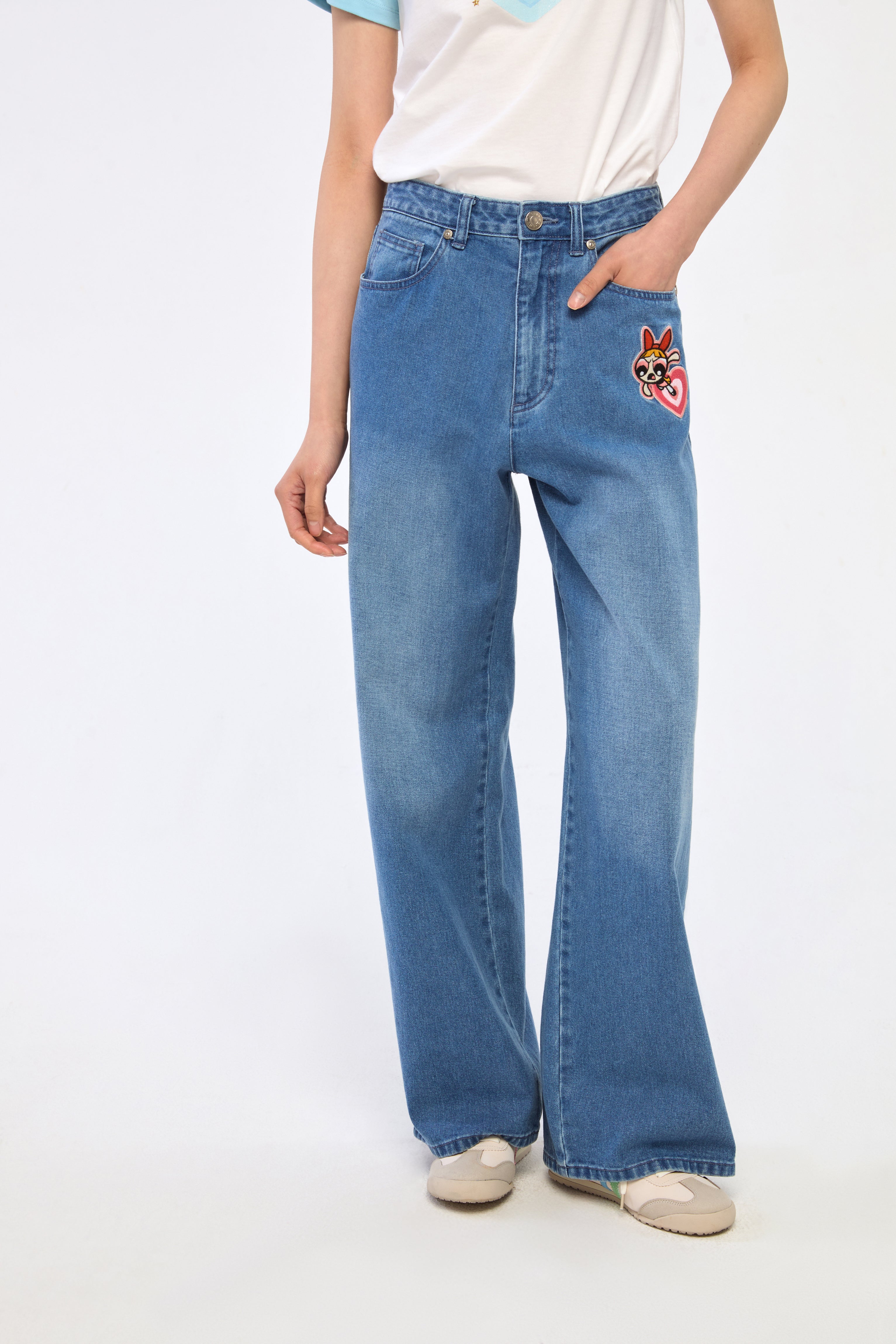Powerpuff Girls Fade Denim Pants