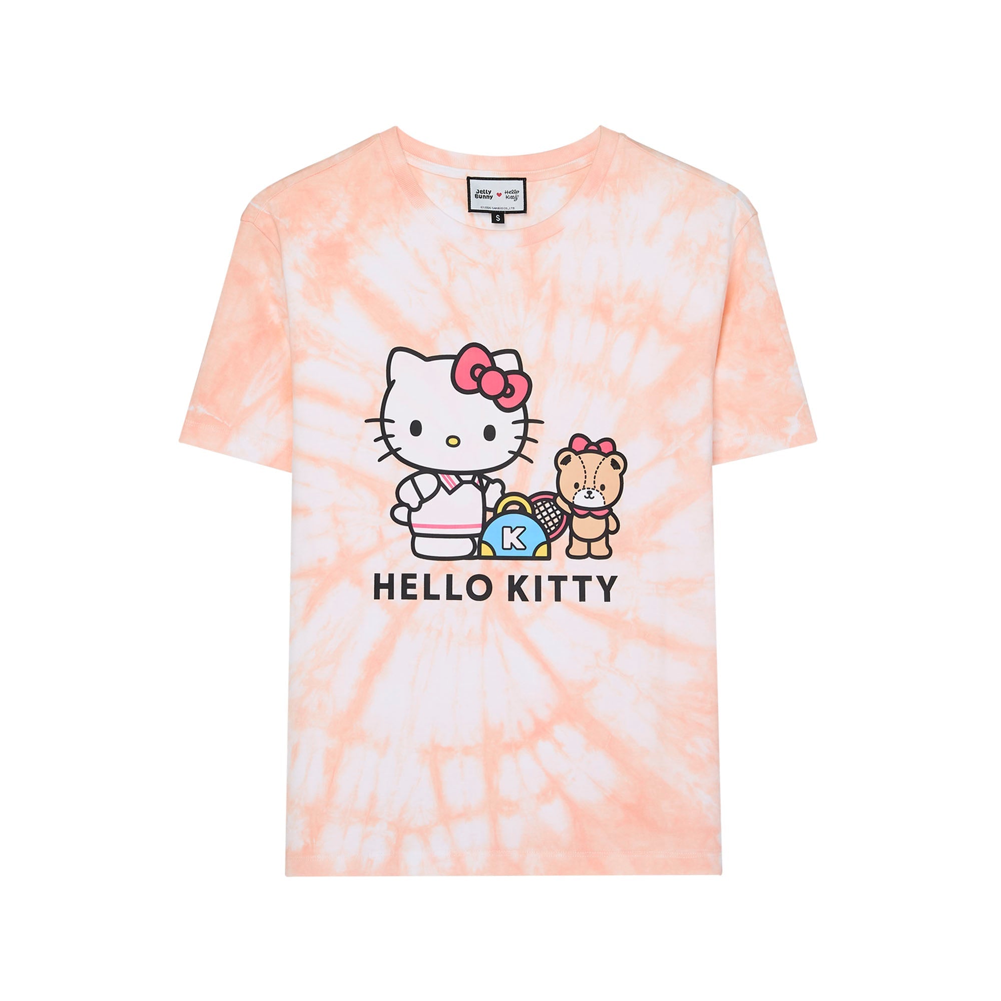 Hello Kitty Tie-Dye Printed T-Shirt Multi Color