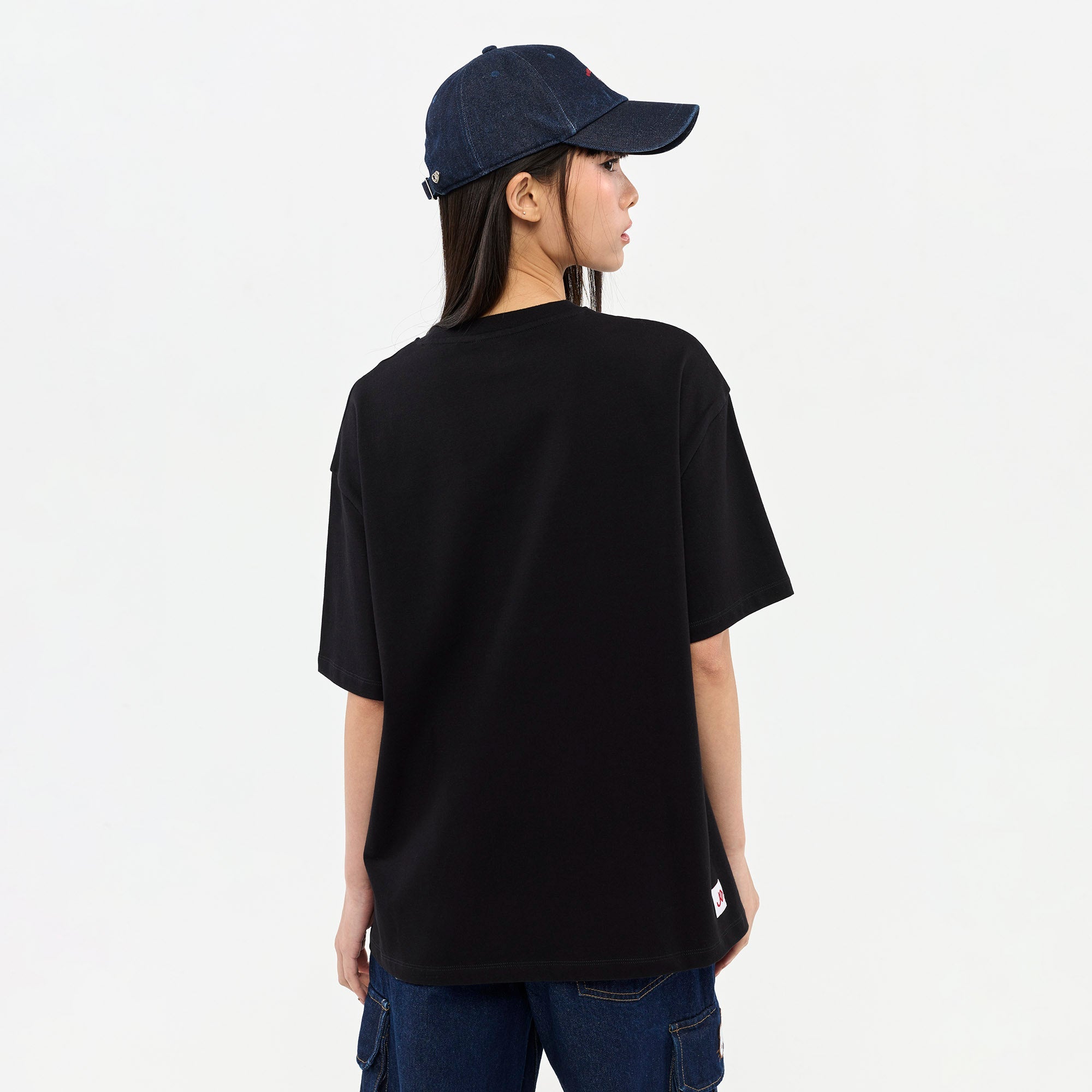 Hello Kitty Twin Graphic Printed T-Shirt Black