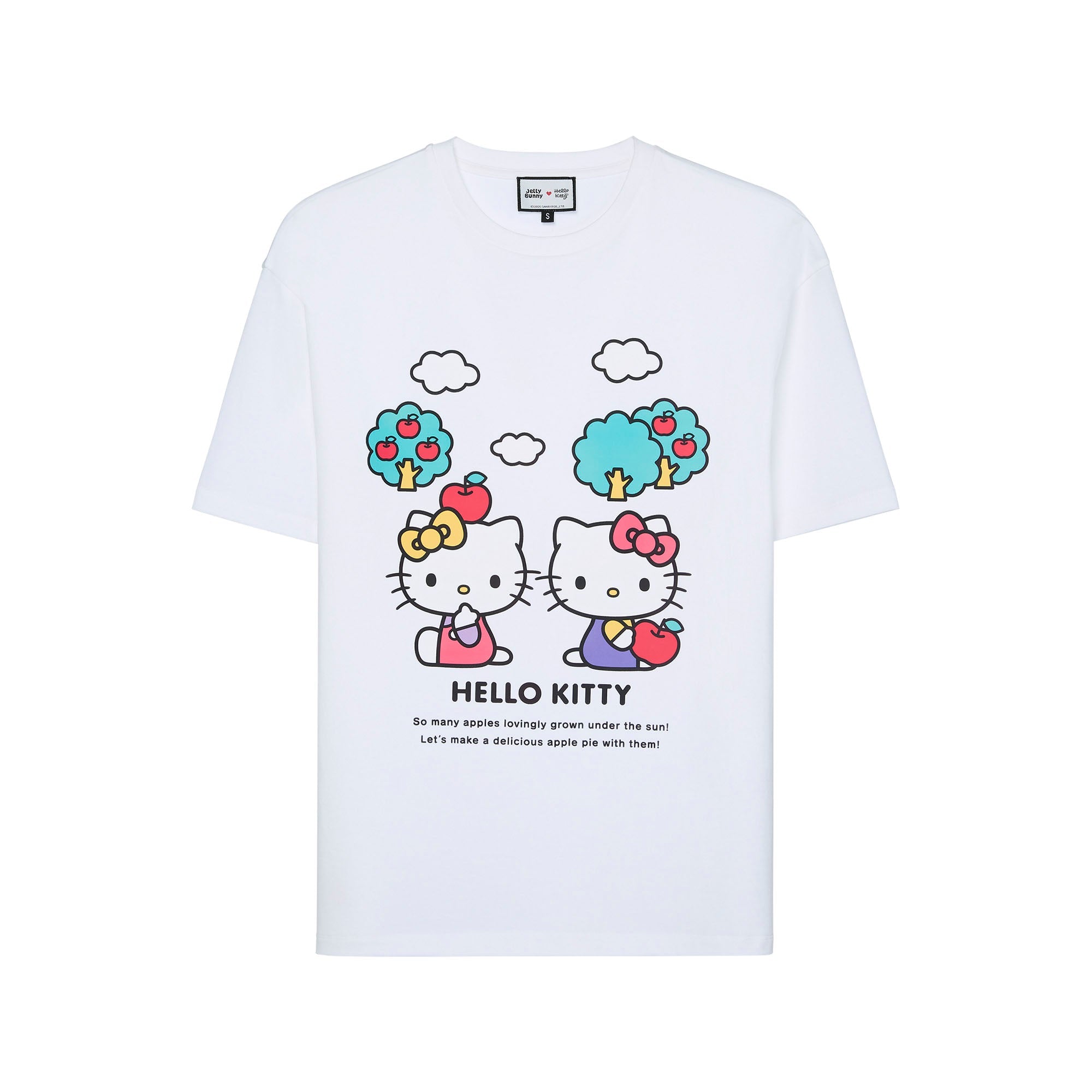 Hello Kitty Twin Graphic Printed T-Shirt White