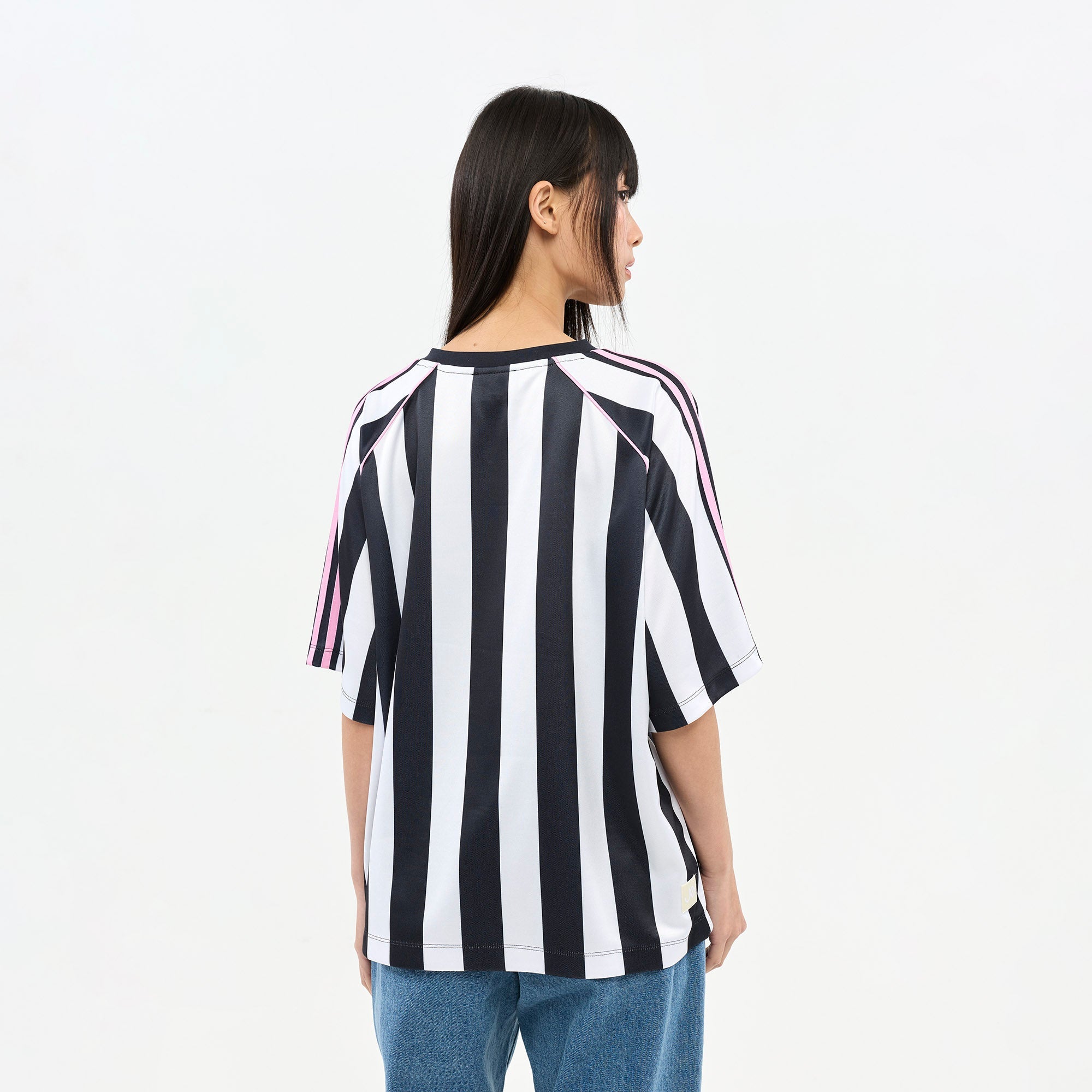 Hello Kitty Striped Graphic Printed T-Shirt Striped Black