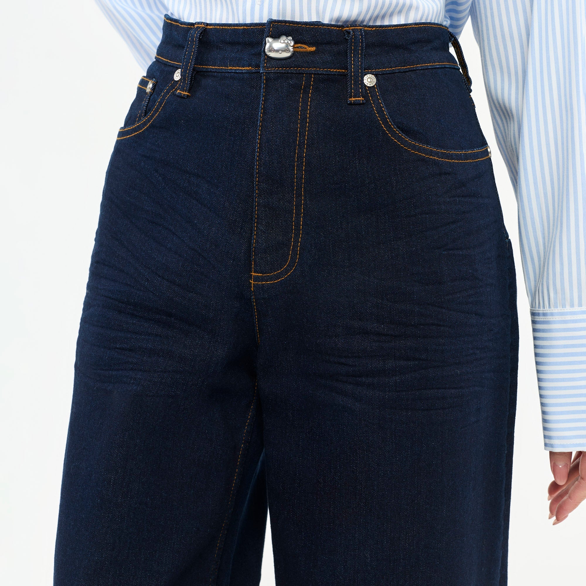 Hello Kitty Wide-Leg Jeans Blue